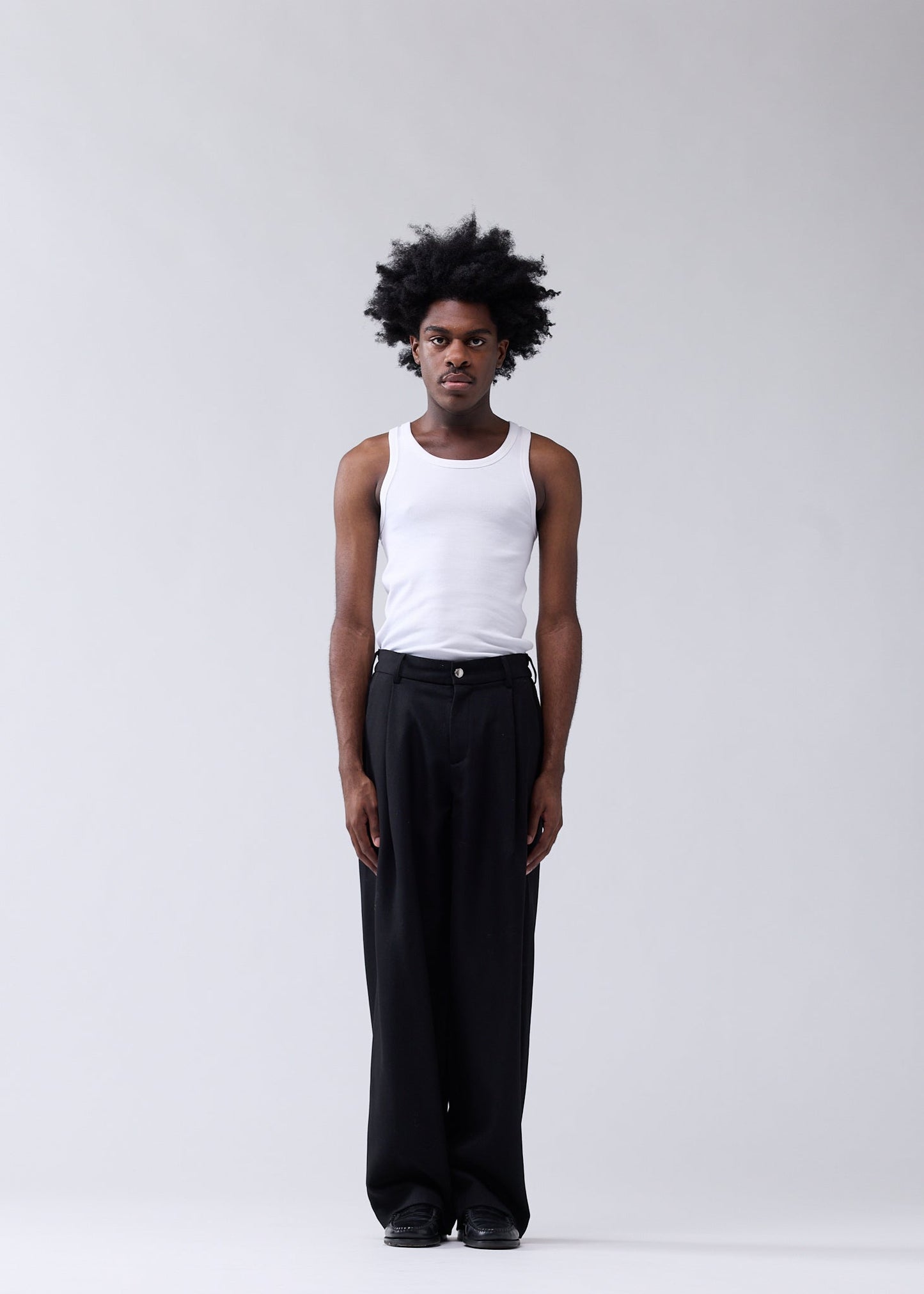 WOOL AFTER TROUSER BLACK