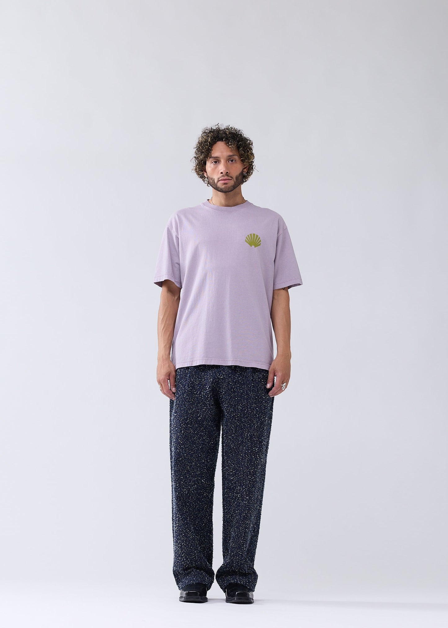 LOGO TEE SEA FOG/MOSS