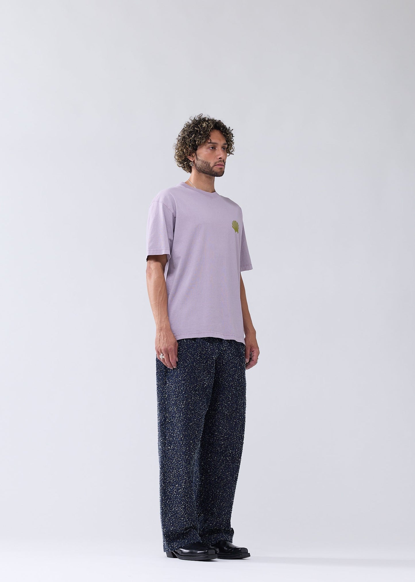 LOGO TEE SEA FOG/MOSS