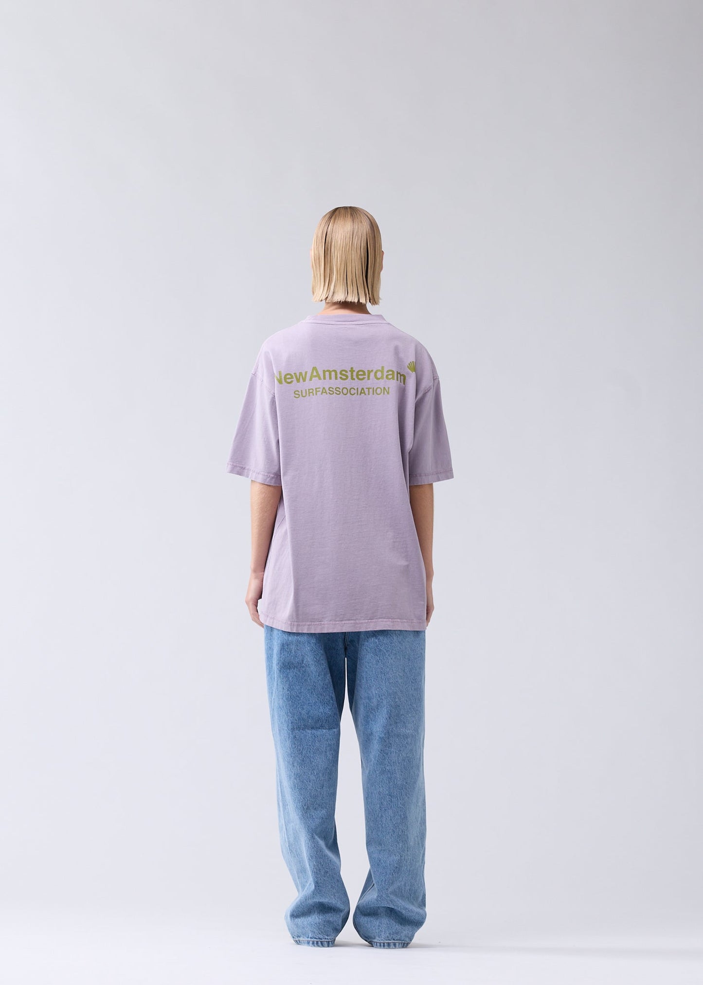 LOGO TEE SEA FOG/MOSS