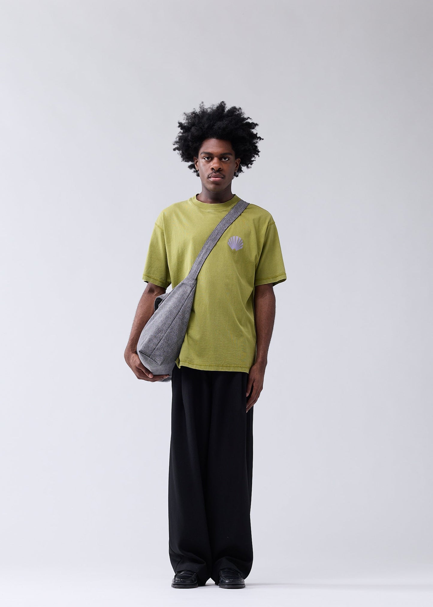 LOGO TEE MOSS/SEA FOG