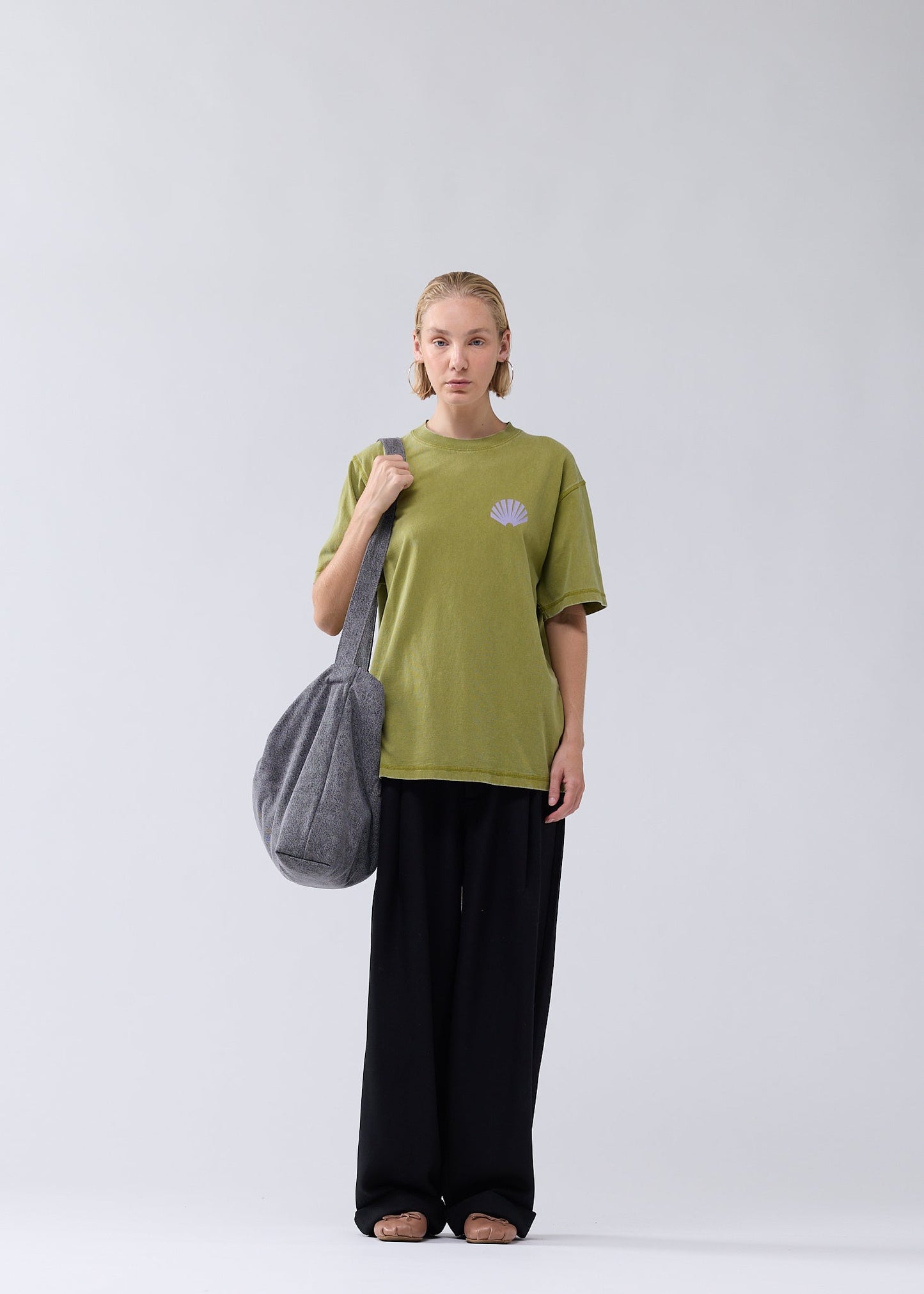 LOGO TEE MOSS/SEA FOG