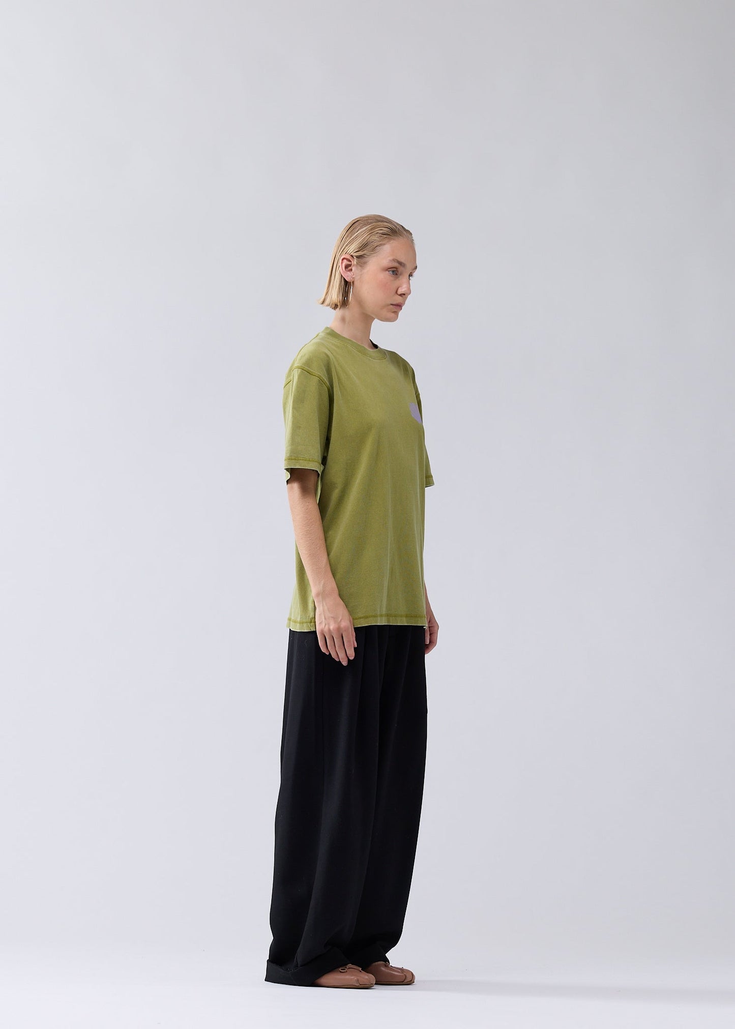 LOGO TEE MOSS/SEA FOG