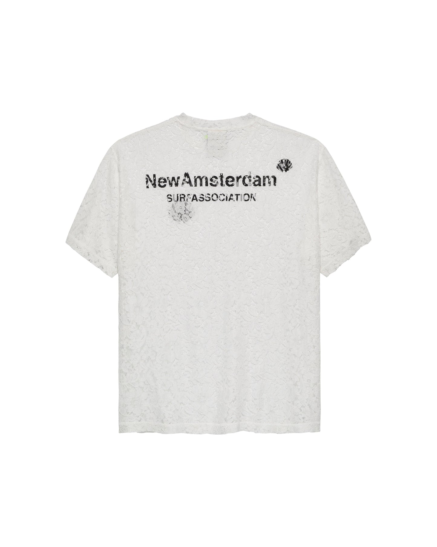 LACE LOGO TEE WHITE/BLACK