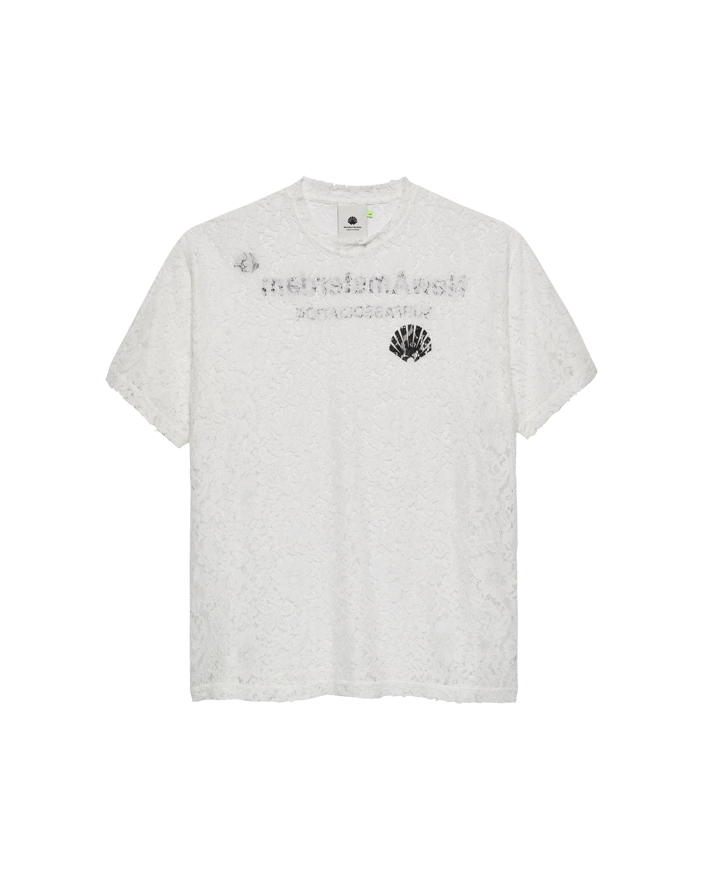 LACE LOGO TEE WHITE/BLACK