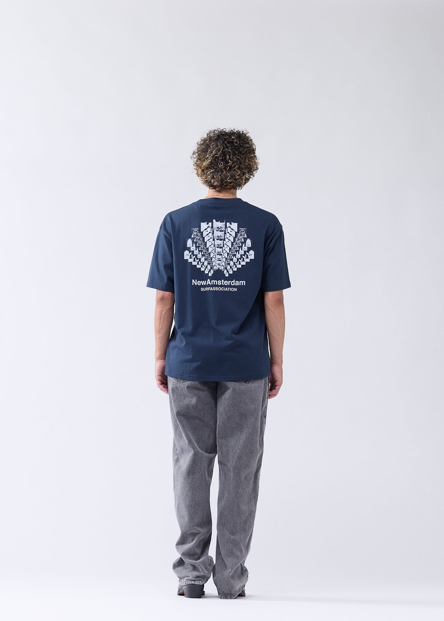 COLLAGE TEE NAVY