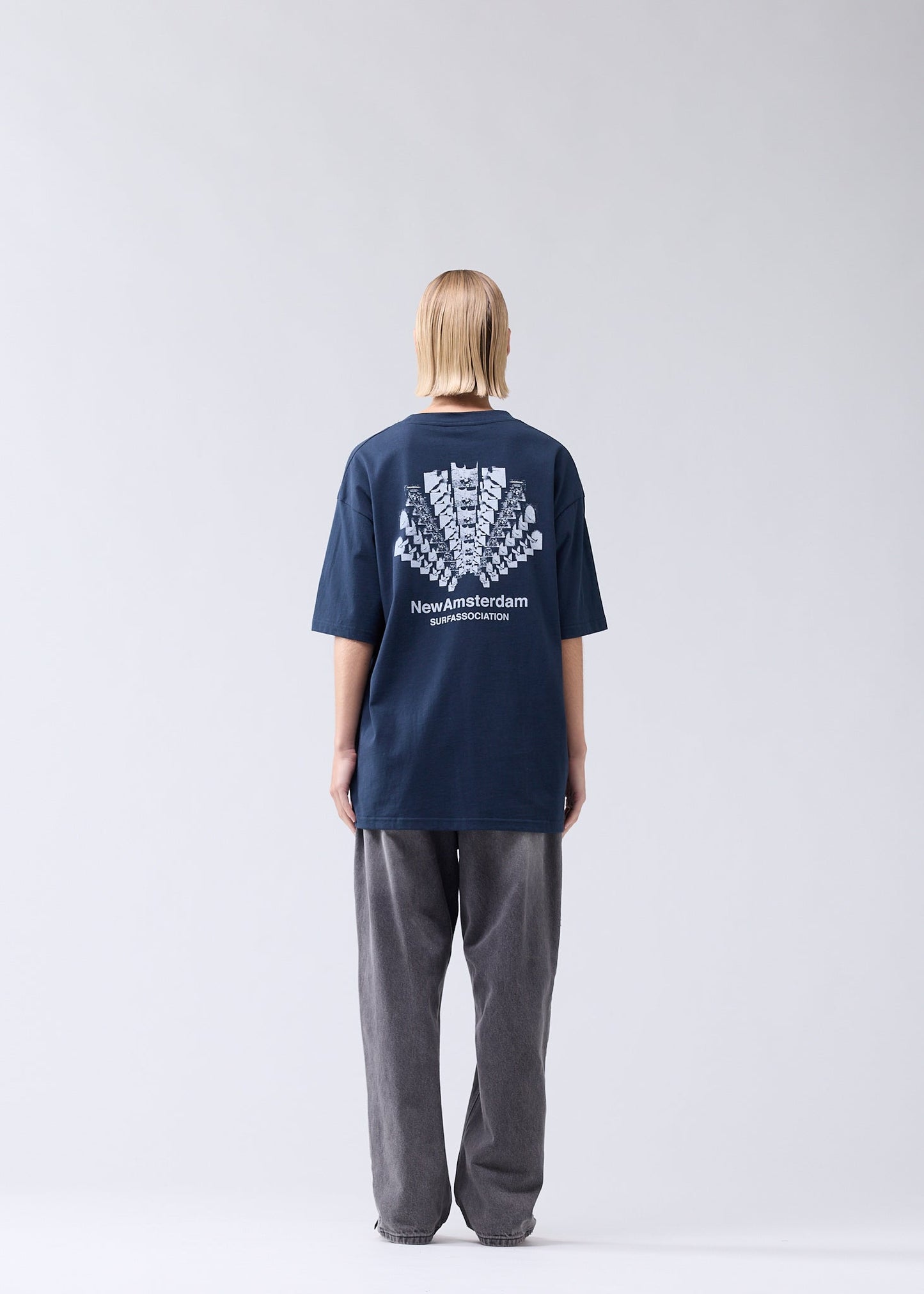COLLAGE TEE NAVY