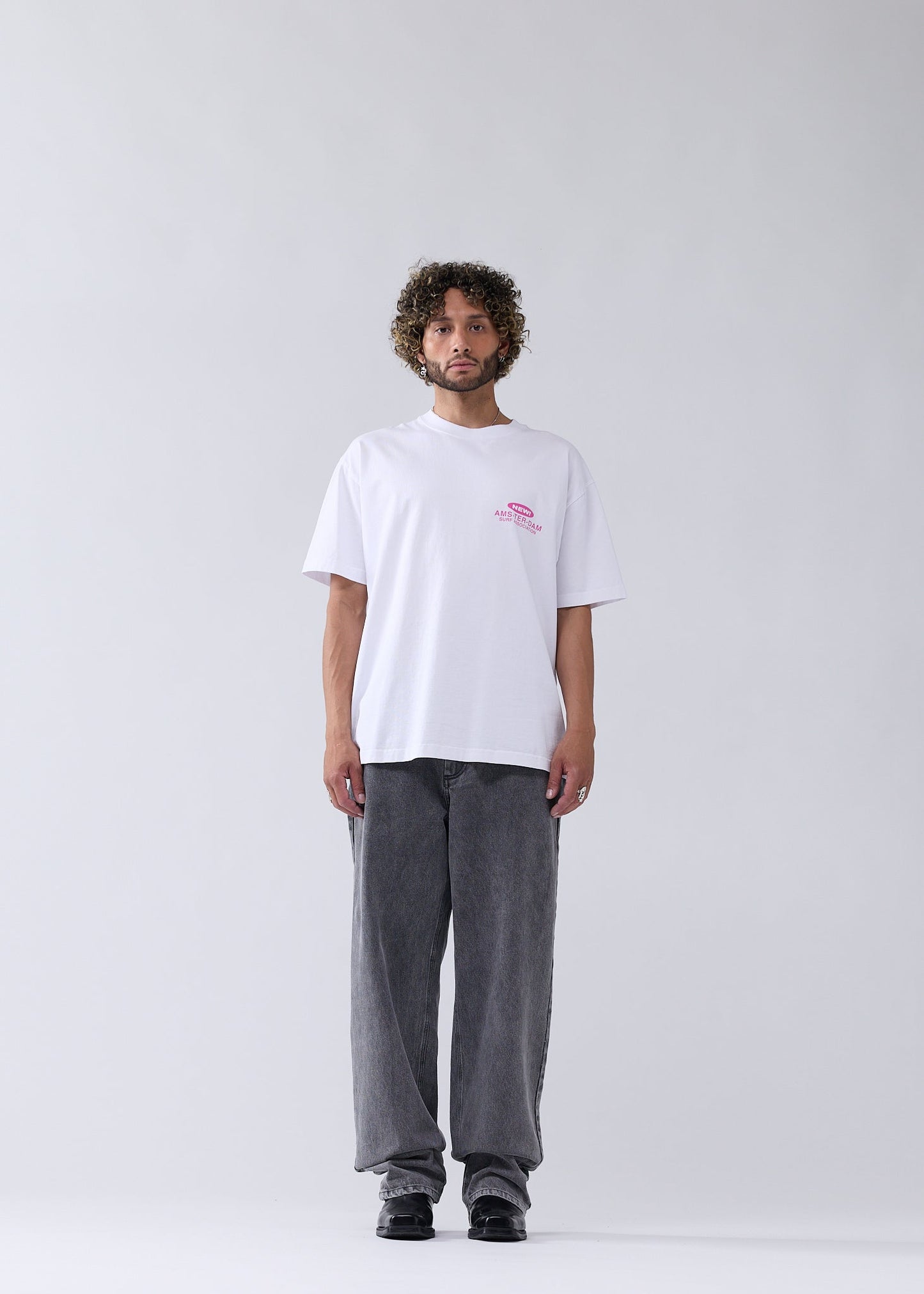 PEARL READINGS TEE WASHED WHITE