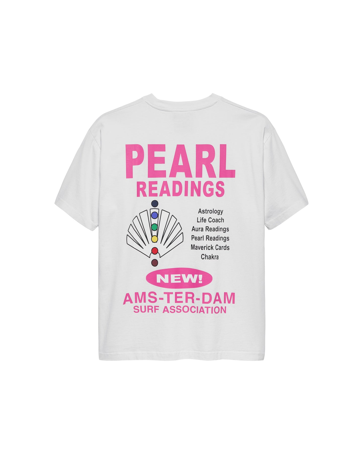 PEARL READINGS TEE WASHED WHITE