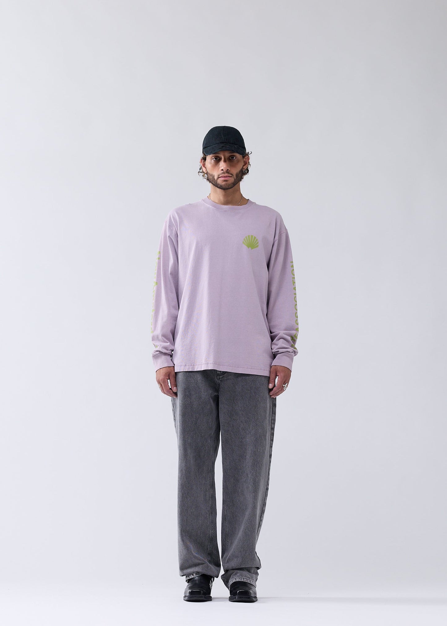 LOGO LONGSLEEVE SEA FOG/MOSS