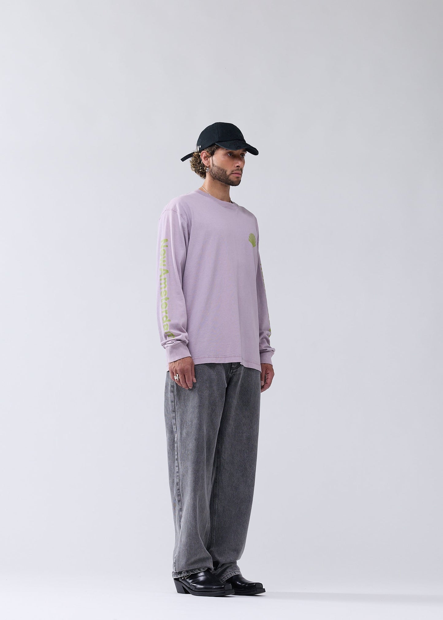 LOGO LONGSLEEVE SEA FOG/MOSS