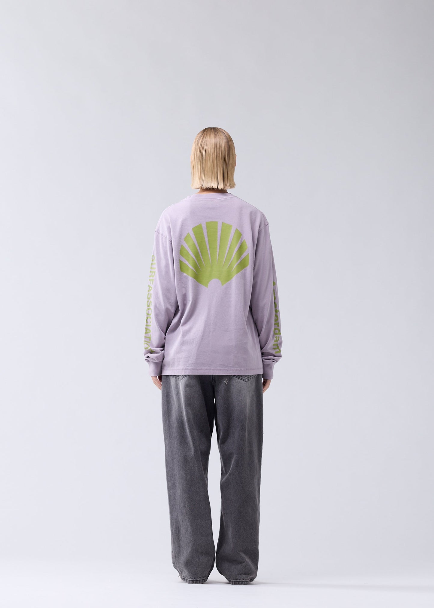 LOGO LONGSLEEVE SEA FOG/MOSS