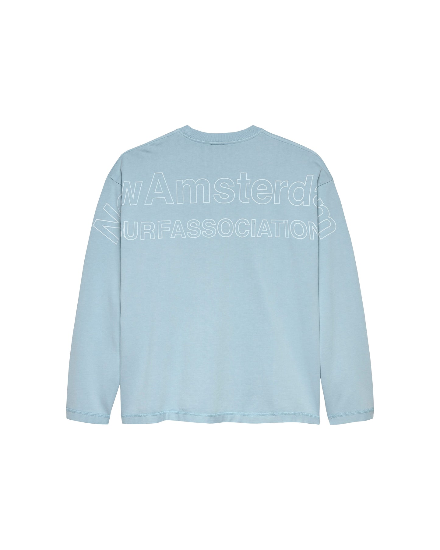 LOGO LINE LONGSLEEVE DENIM BLUE/WHITE