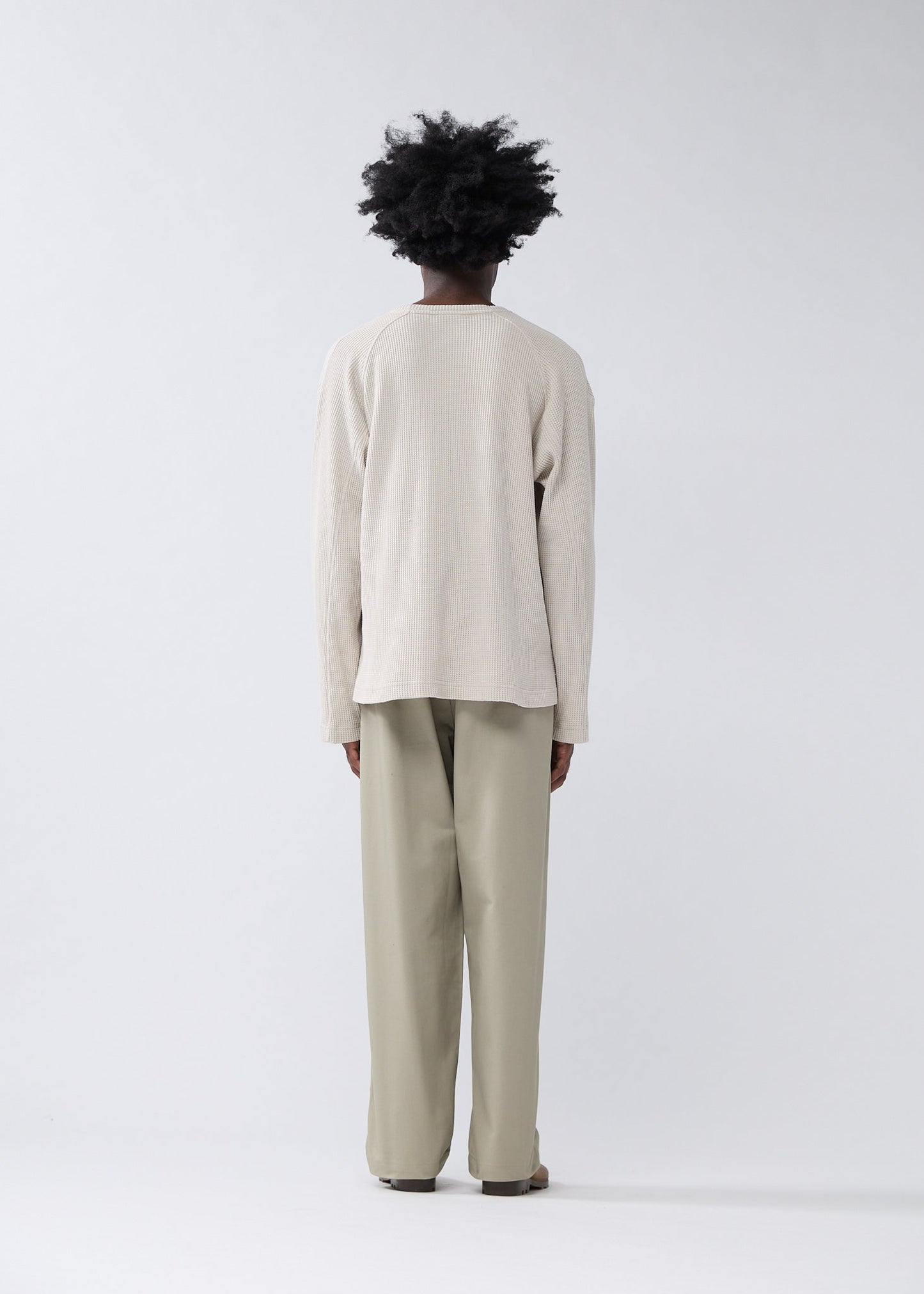 WAFFLE LONGSLEEVE WASHED GREY