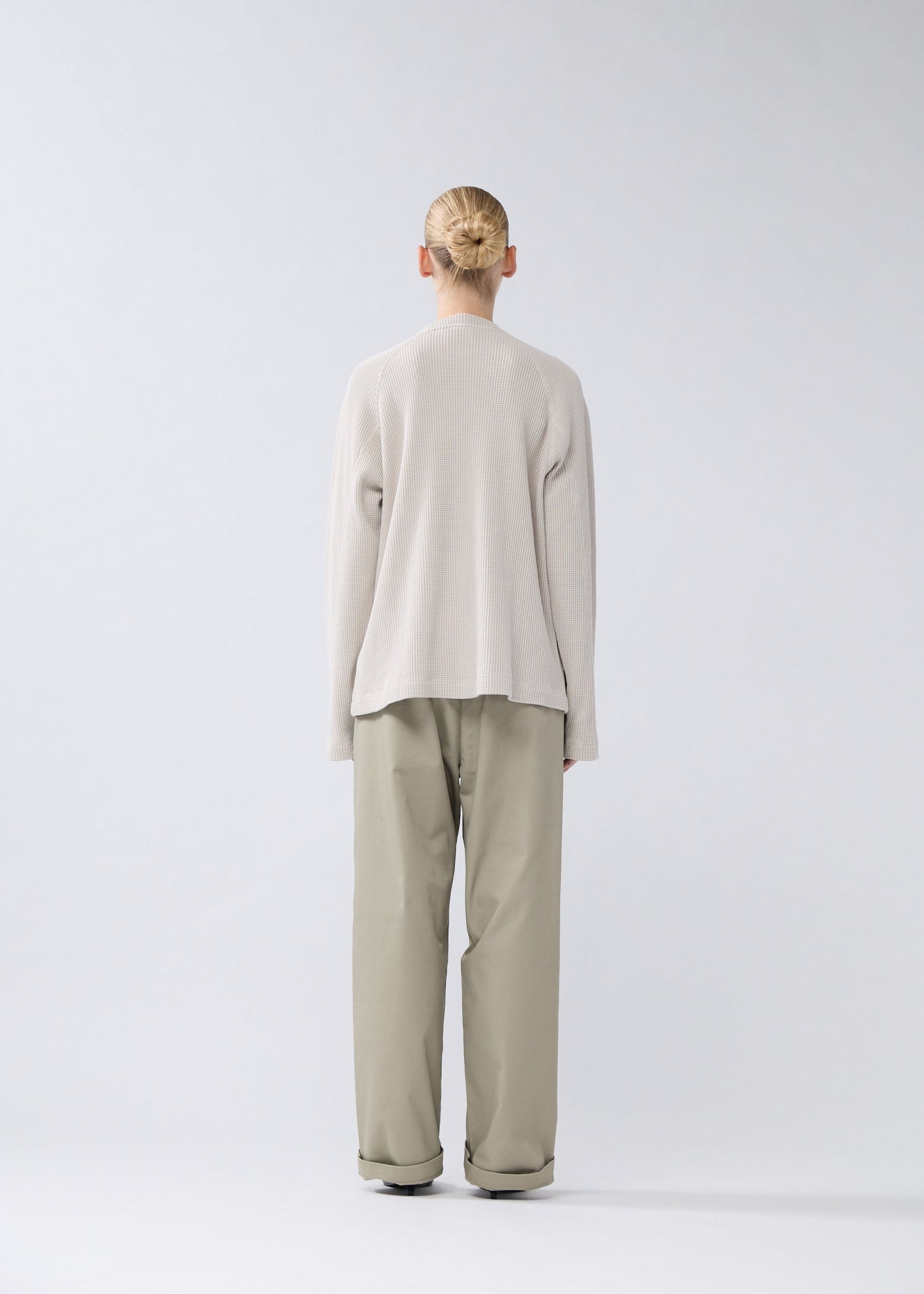 WAFFLE LONGSLEEVE WASHED GREY