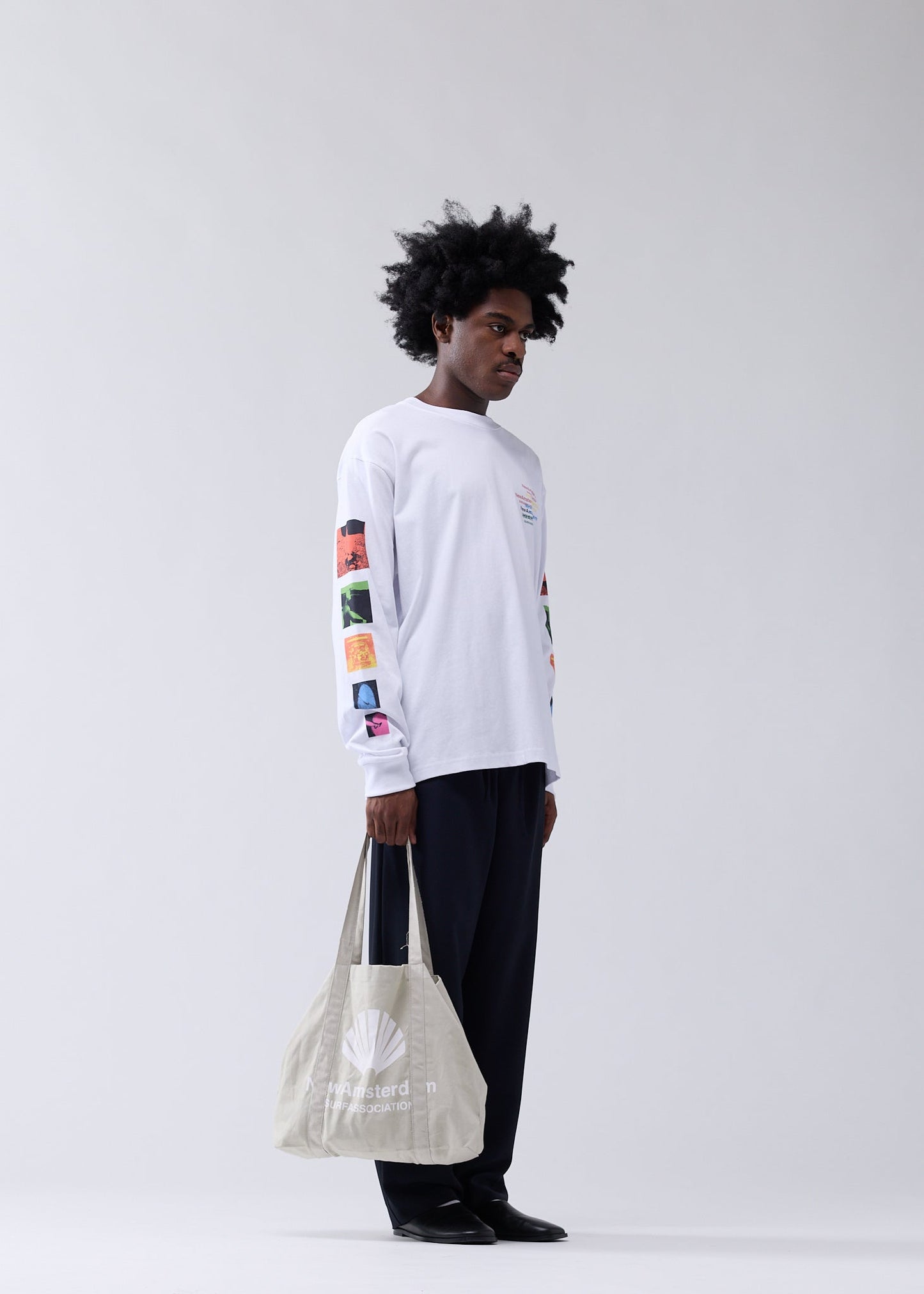 COLLAGE LONGSLEEVE WHITE