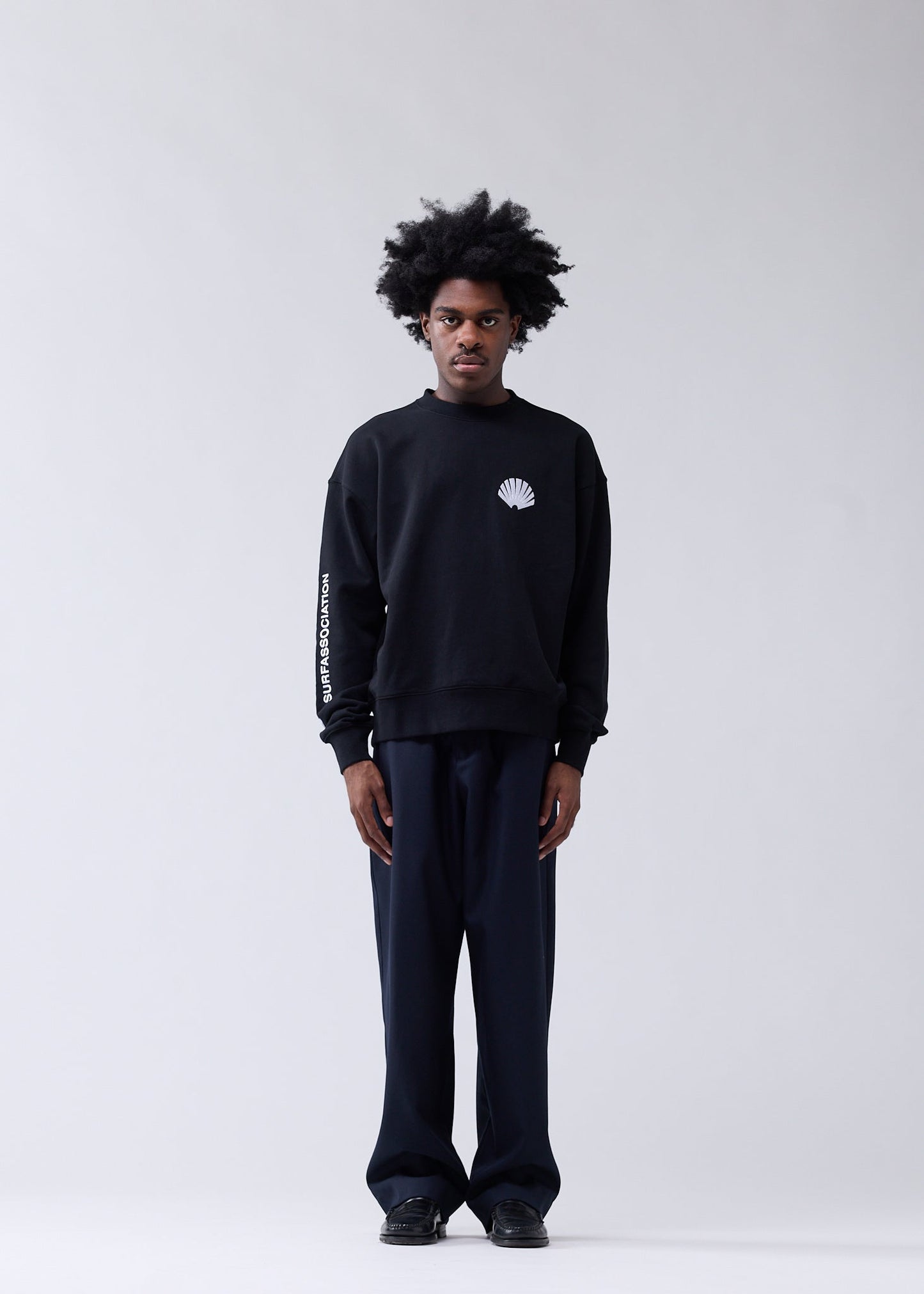 LOGO CREWNECK BLACK/WHITE