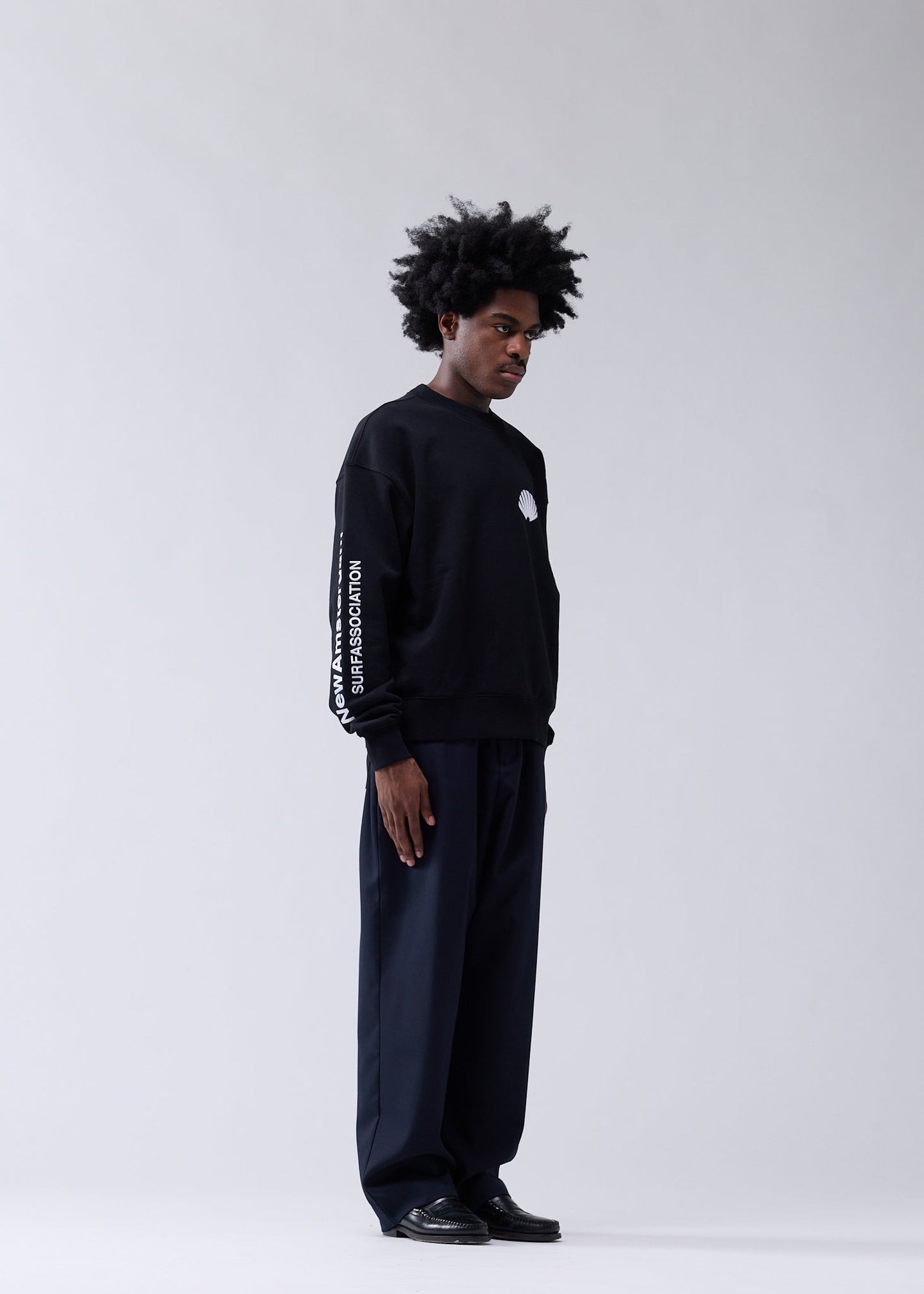 LOGO CREWNECK BLACK/WHITE