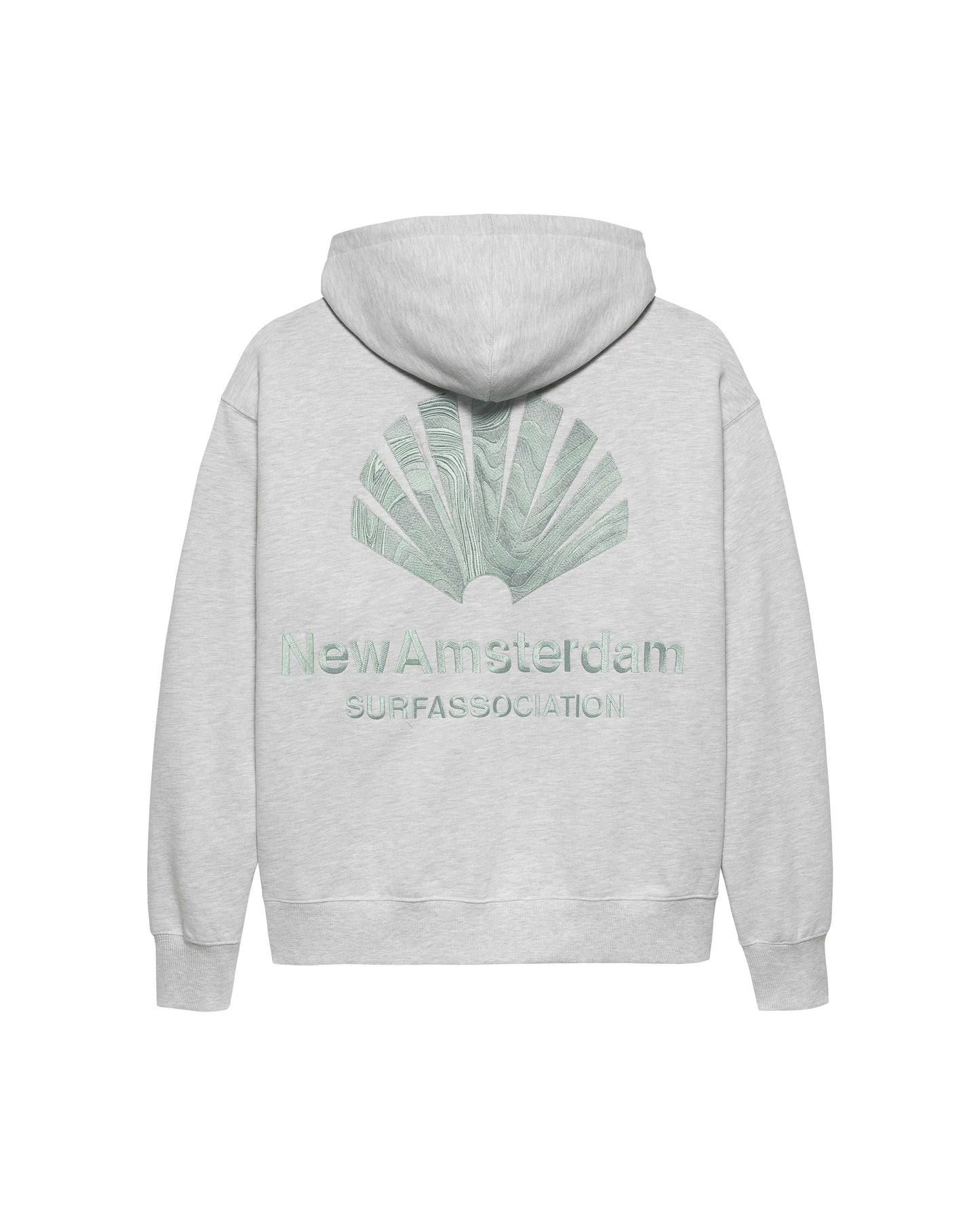 LOGO HOODIE ASH/TEAL