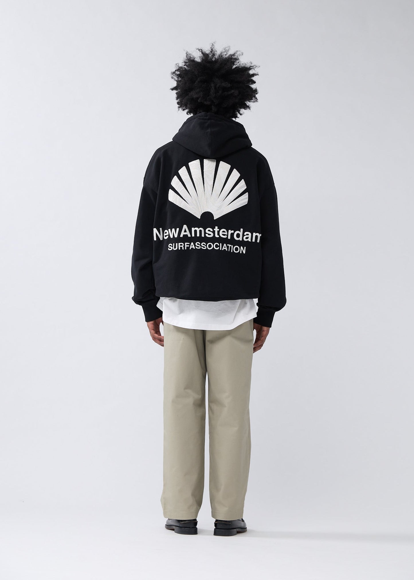 LOGO HOODIE BLACK/WHITE