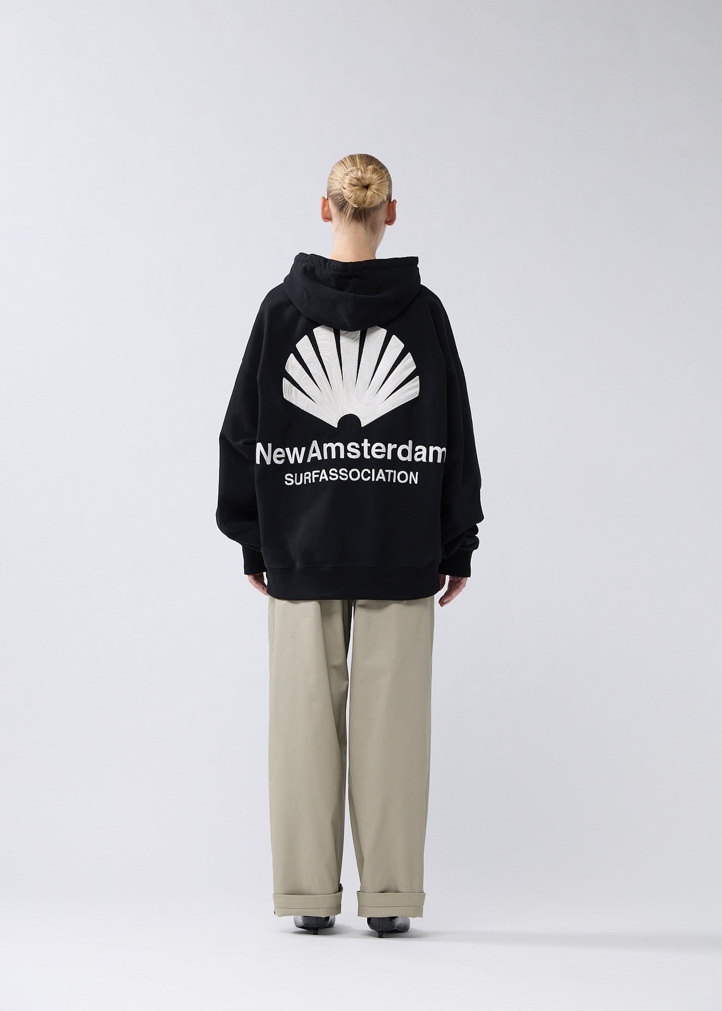 LOGO HOODIE BLACK/WHITE