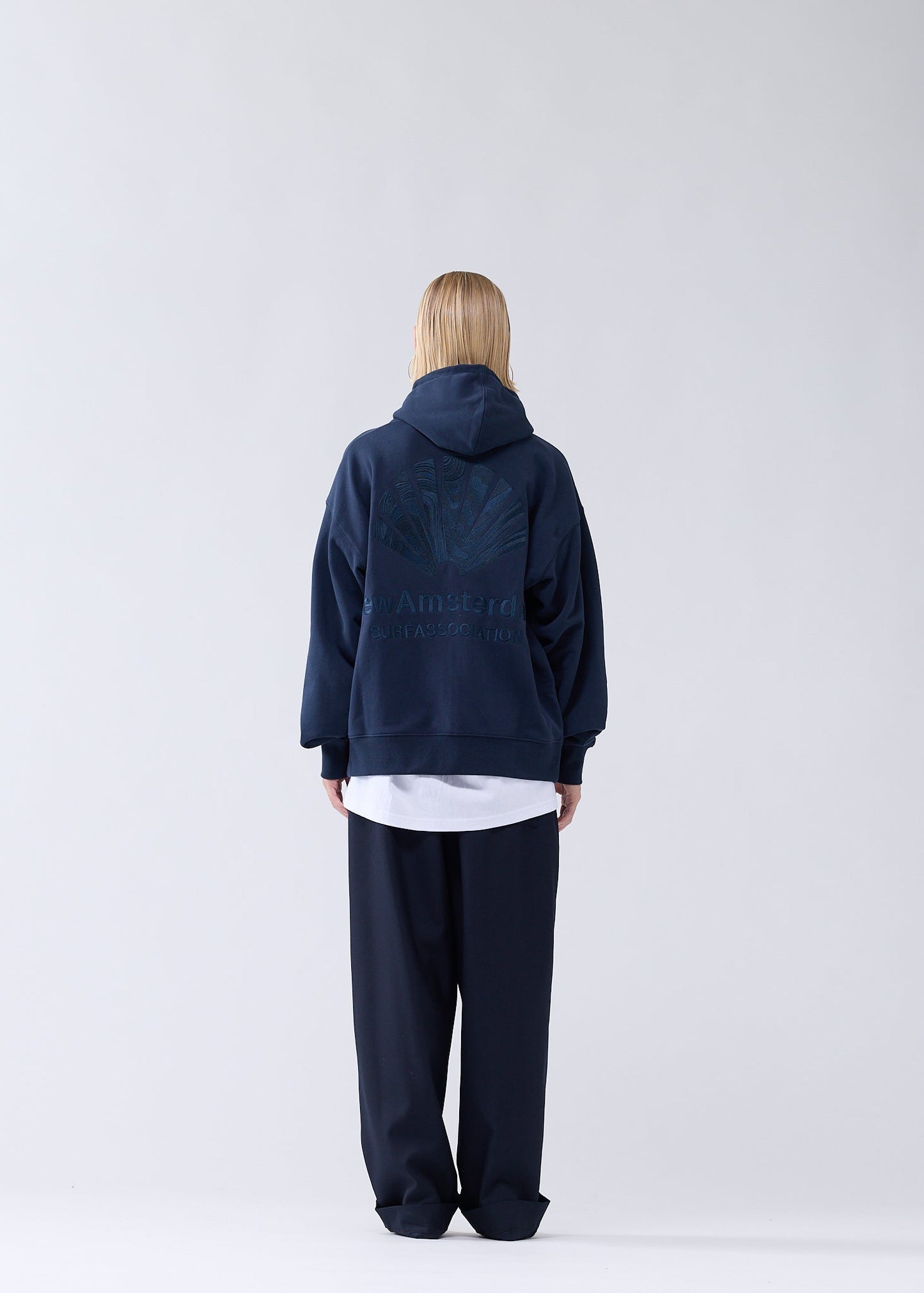 LOGO HOODIE ZIP-UP NAVY/NIGHT