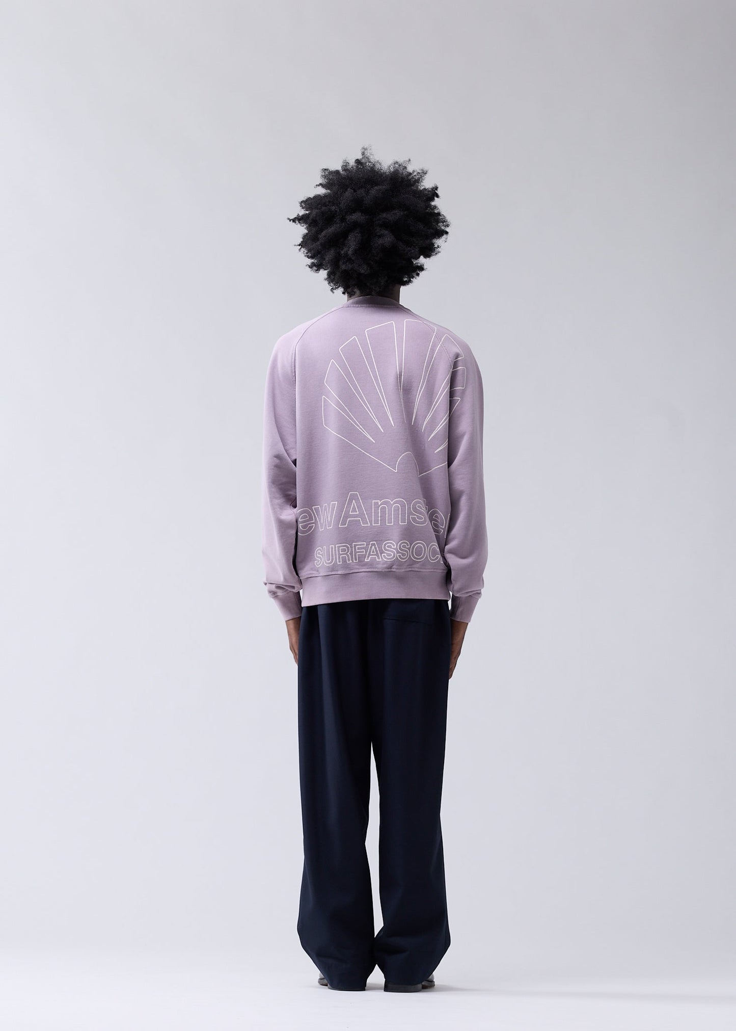 BIG LOGO CREWNECK FOG/WHITE