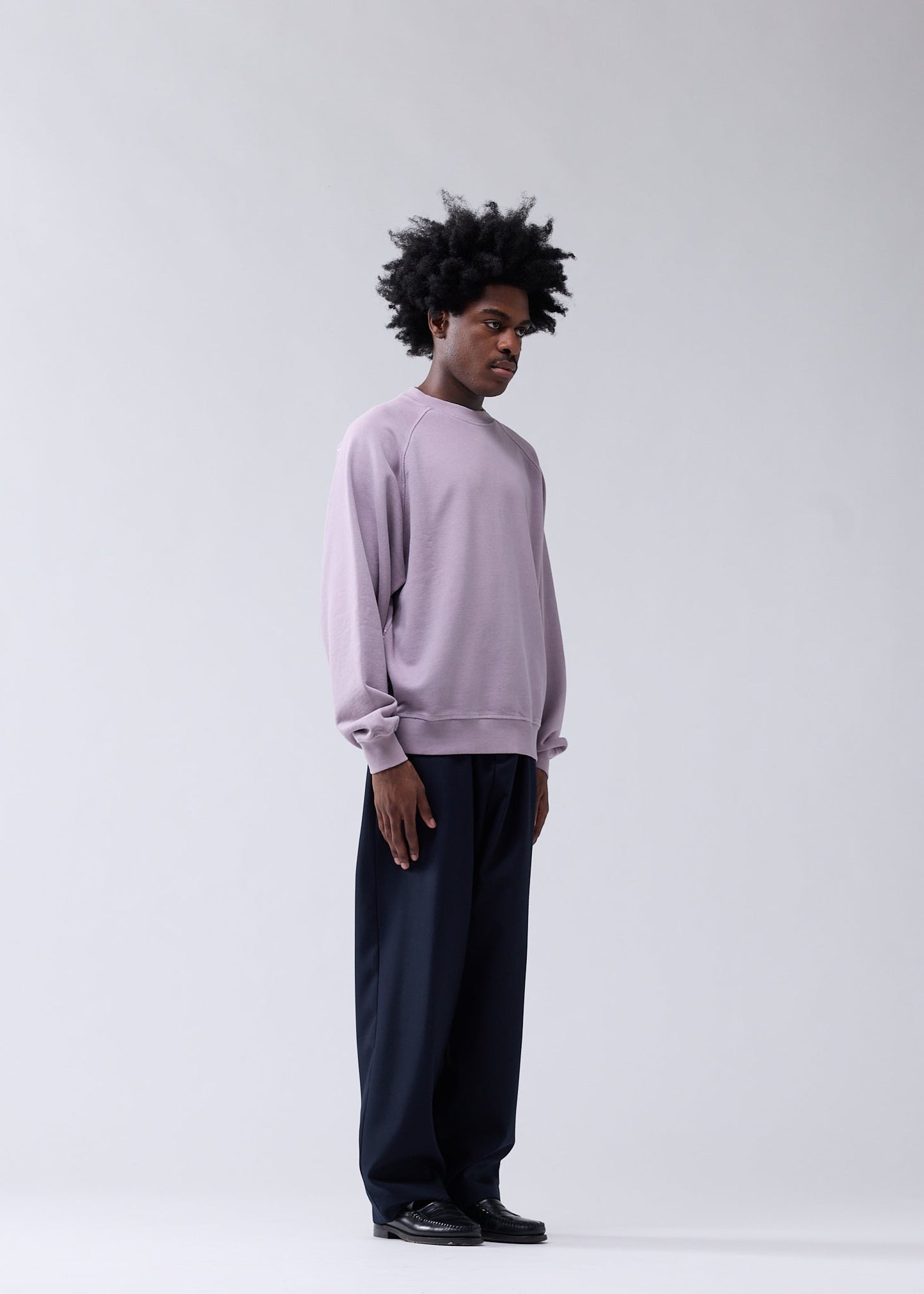 BIG LOGO CREWNECK FOG/WHITE