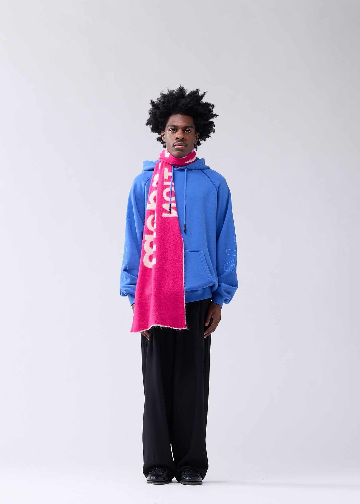 LOGO LINE HOODIE COBALT/SKY BLUE