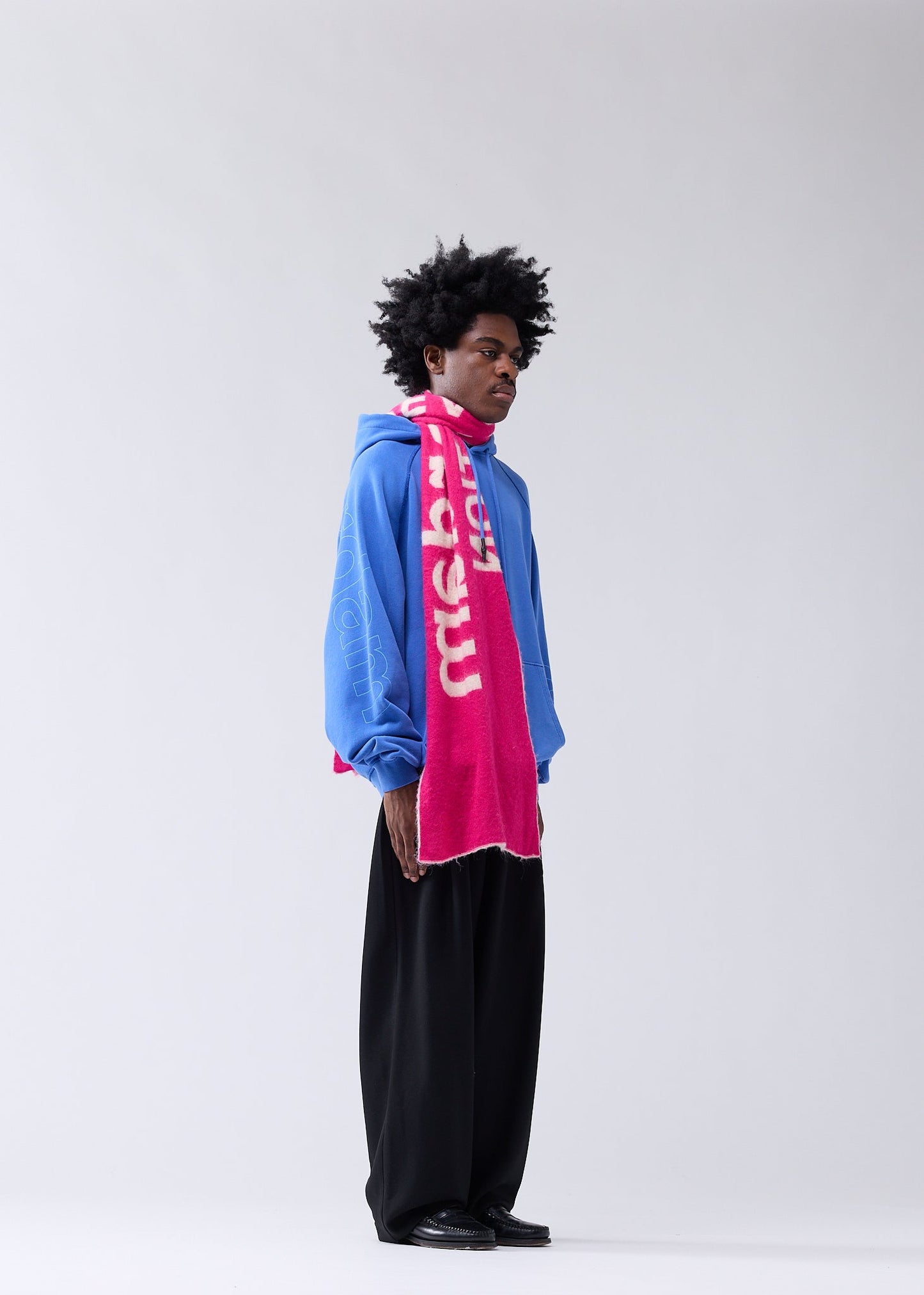 LOGO LINE HOODIE COBALT/SKY BLUE