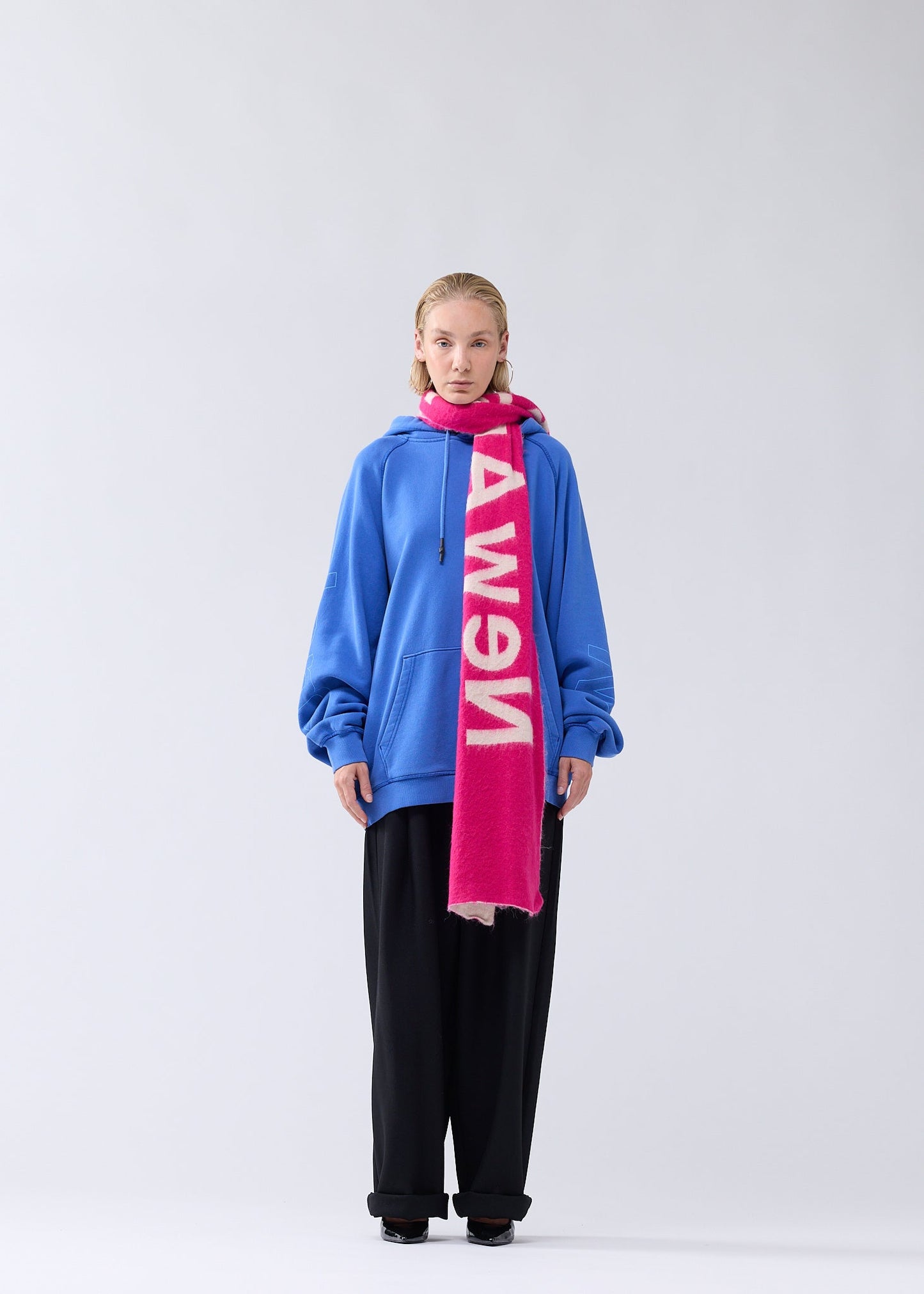 LOGO LINE HOODIE COBALT/SKY BLUE