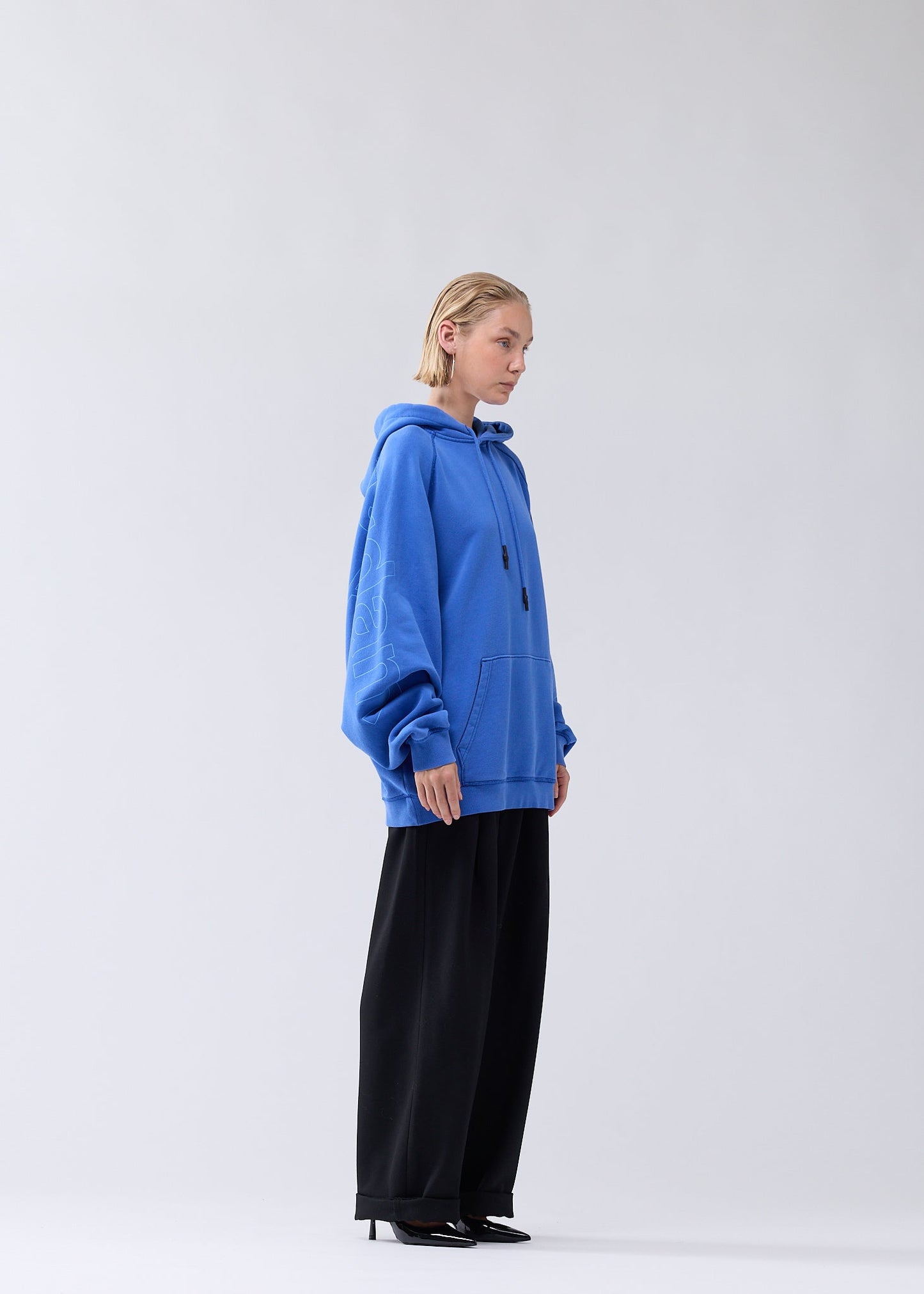 LOGO LINE HOODIE COBALT/SKY BLUE