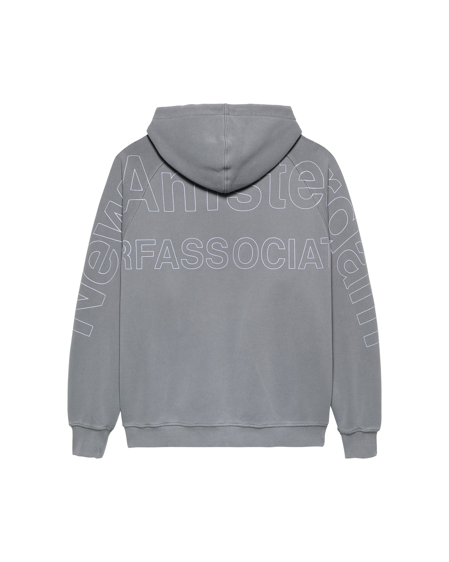 LOGO LINE HOODIE SNOW GREY/WHITE