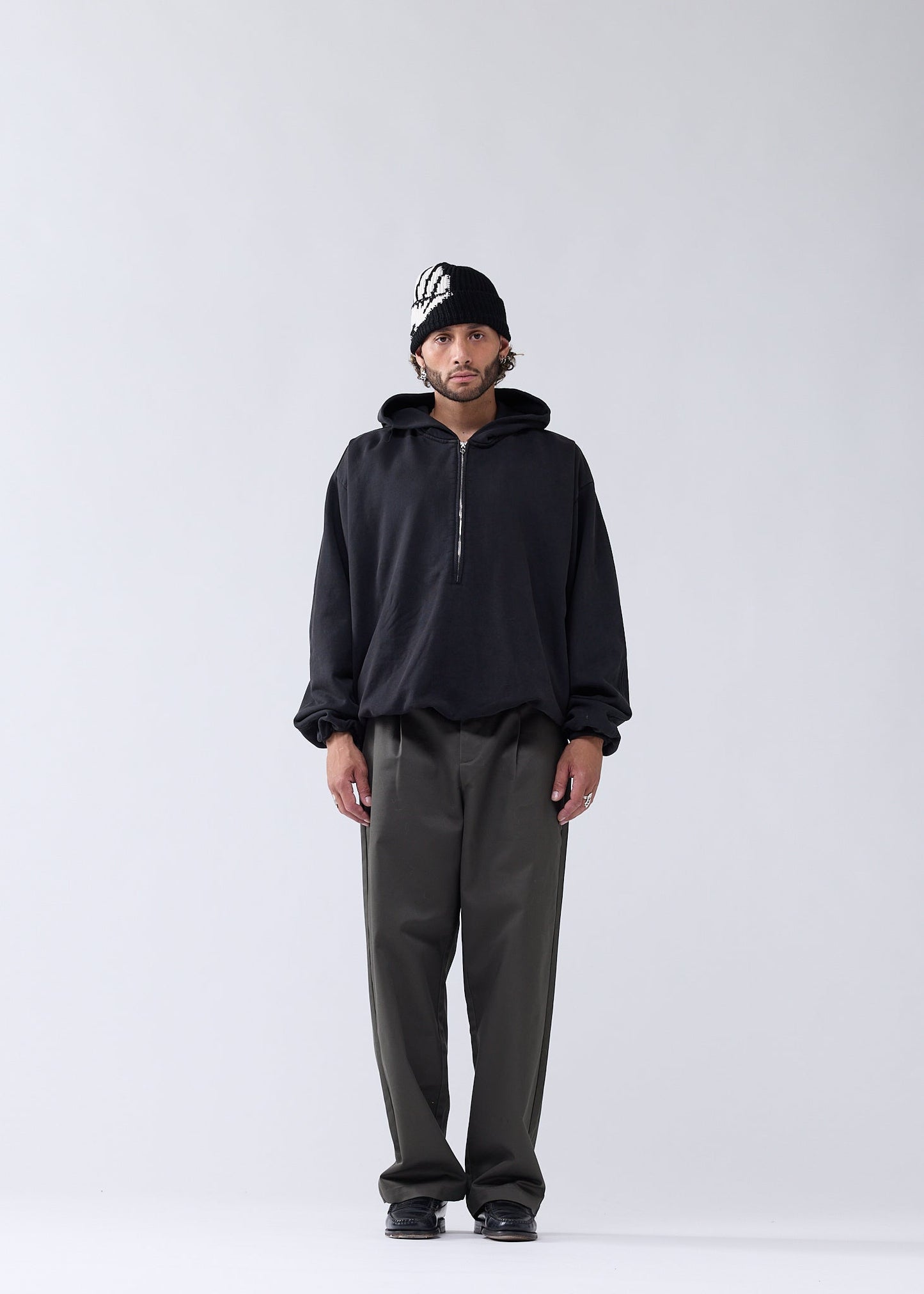 INFLATABLE HOODIE WASHED BLACK