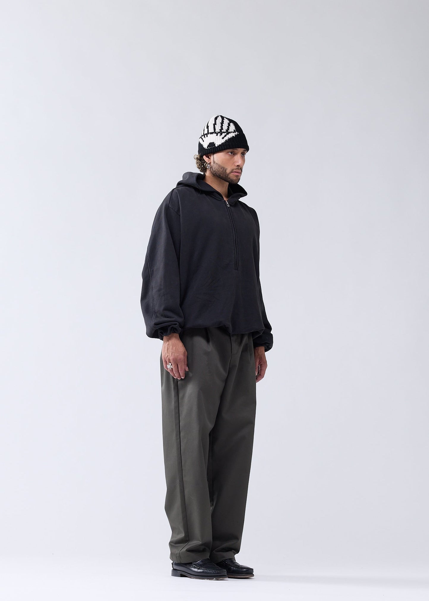 INFLATABLE HOODIE WASHED BLACK