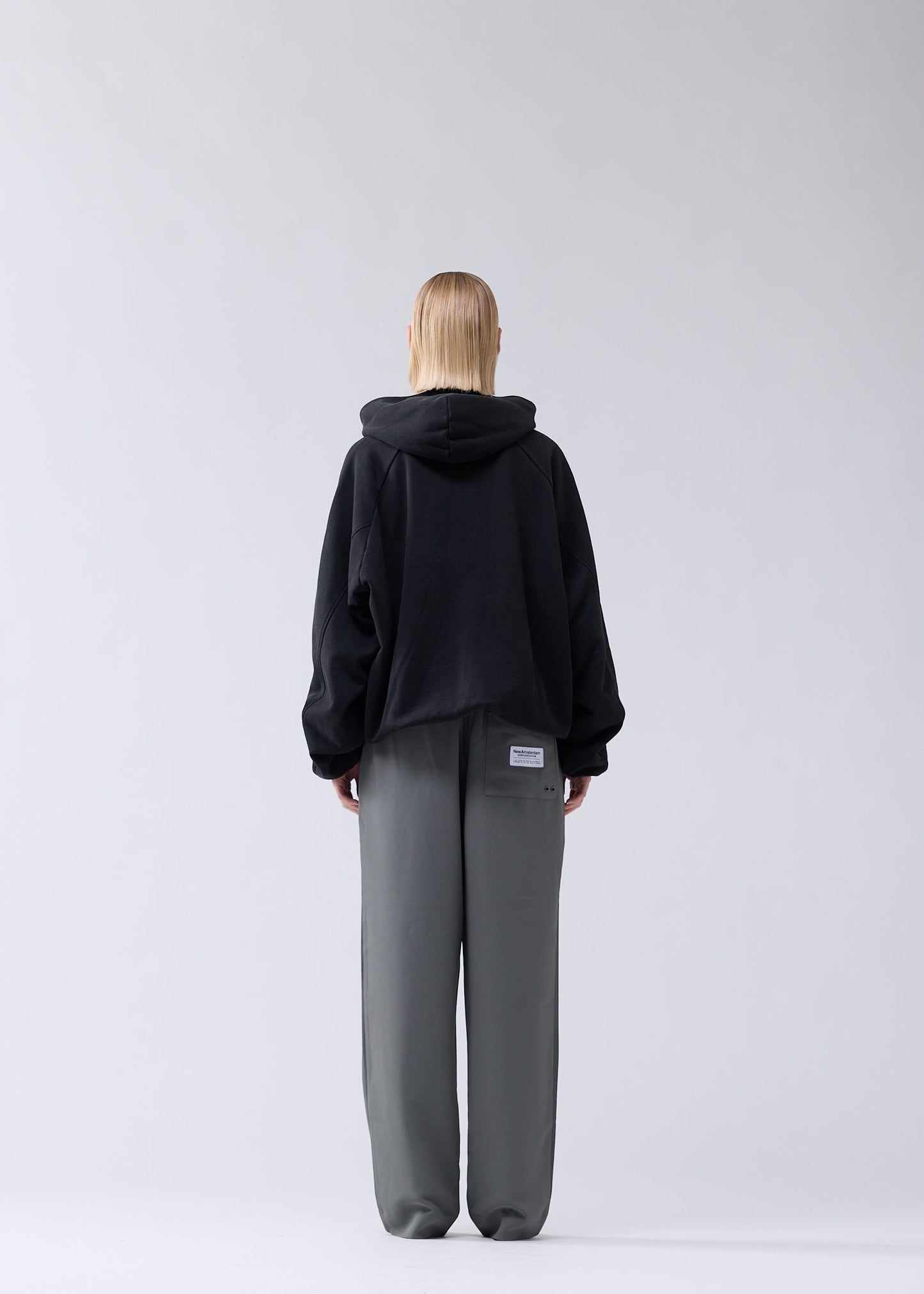 INFLATABLE HOODIE WASHED BLACK