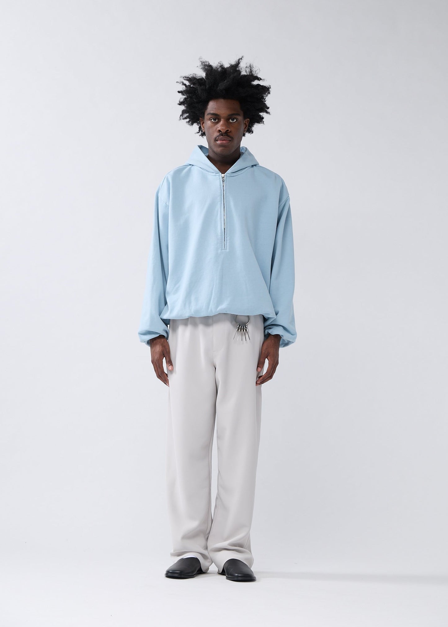 INFLATABLE HOODIE DENIM BLUE
