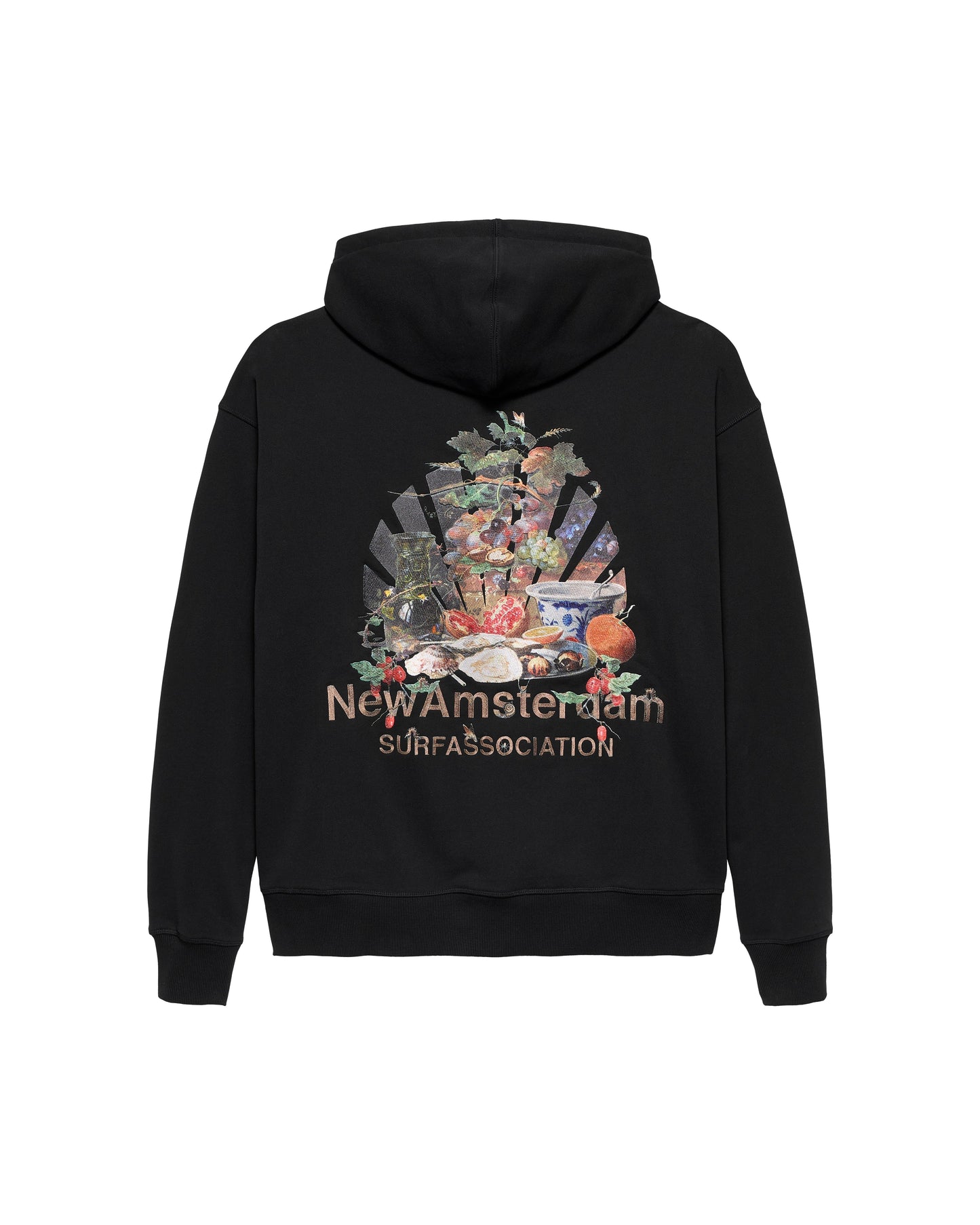 FULL EMBROIDERED BUFFET HOODIE BLACK