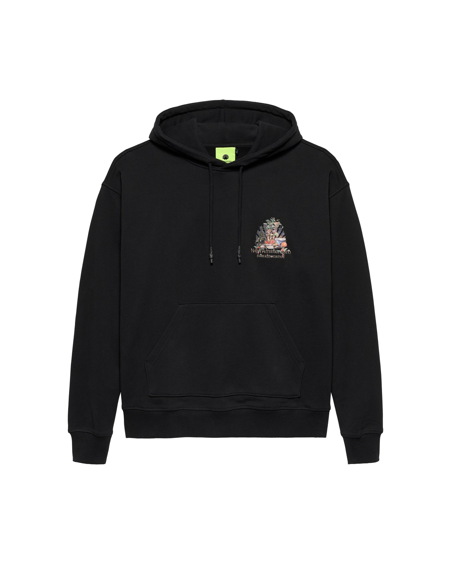 FULL EMBROIDERED BUFFET HOODIE BLACK