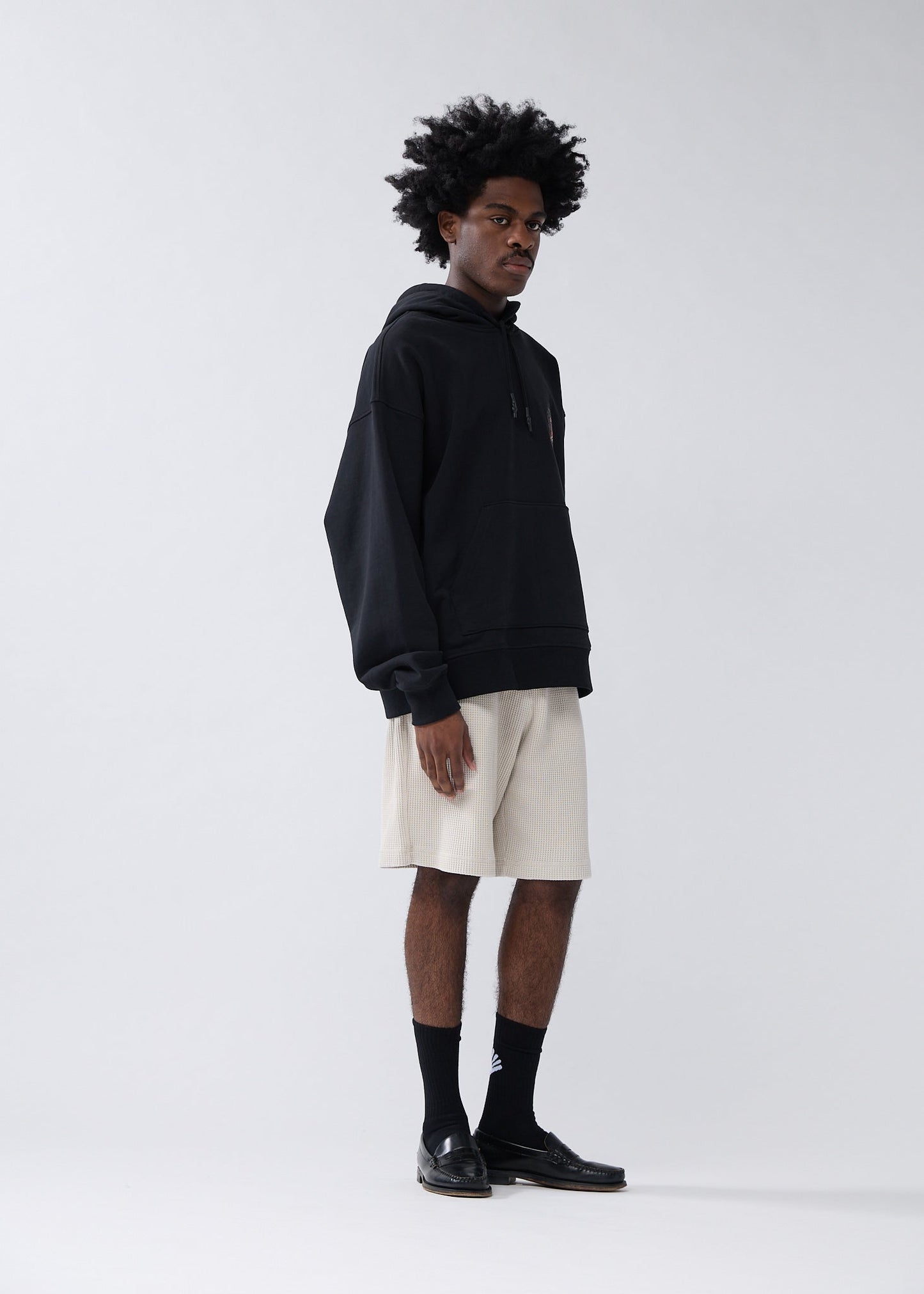 FULL EMBROIDERED BUFFET HOODIE BLACK