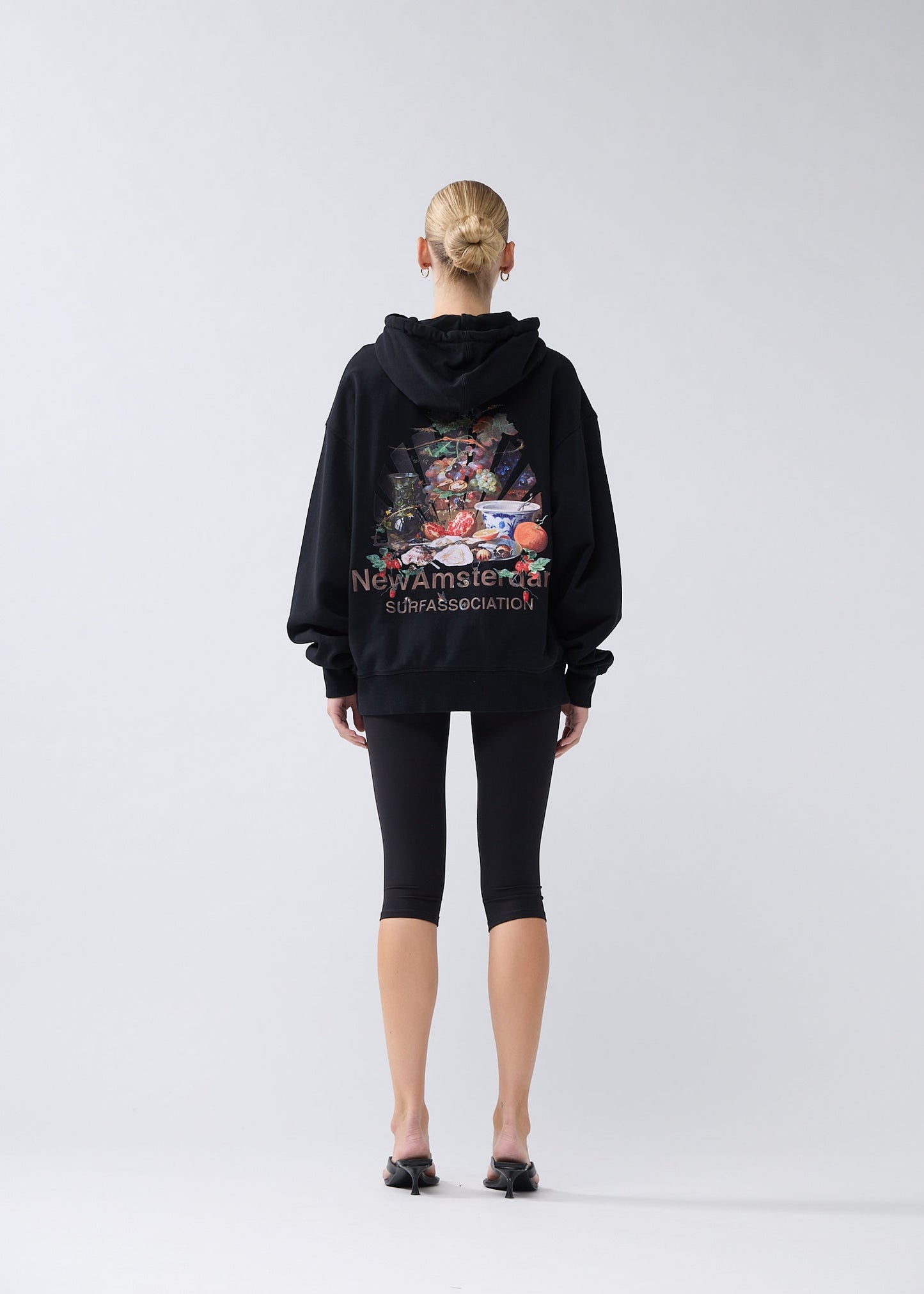FULL EMBROIDERED BUFFET HOODIE BLACK