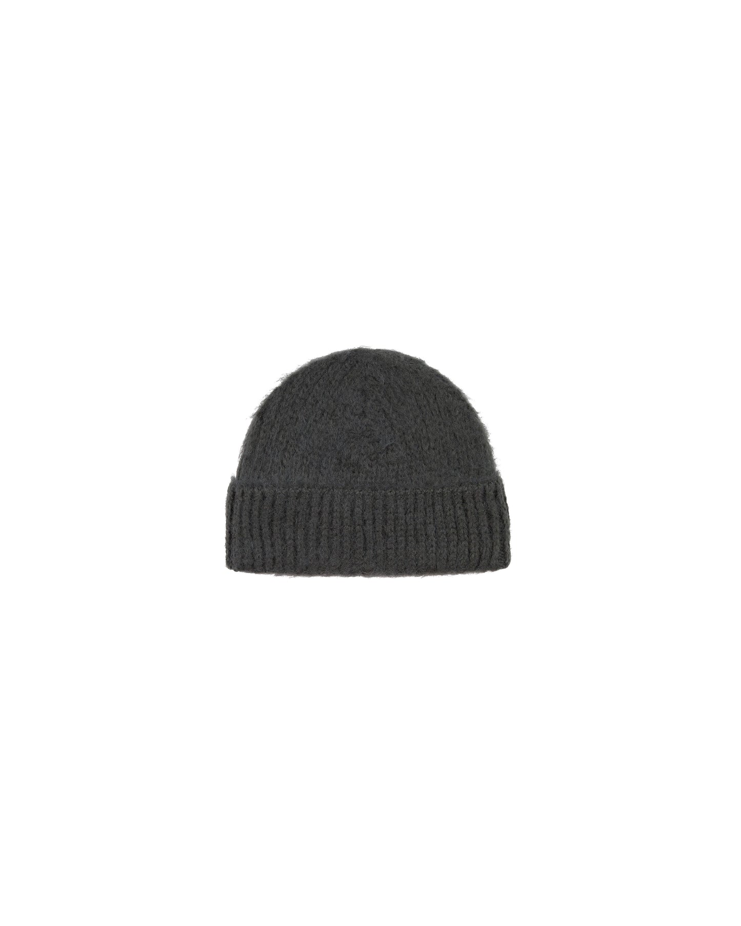 FUZZY LOGO BEANIE BLACK