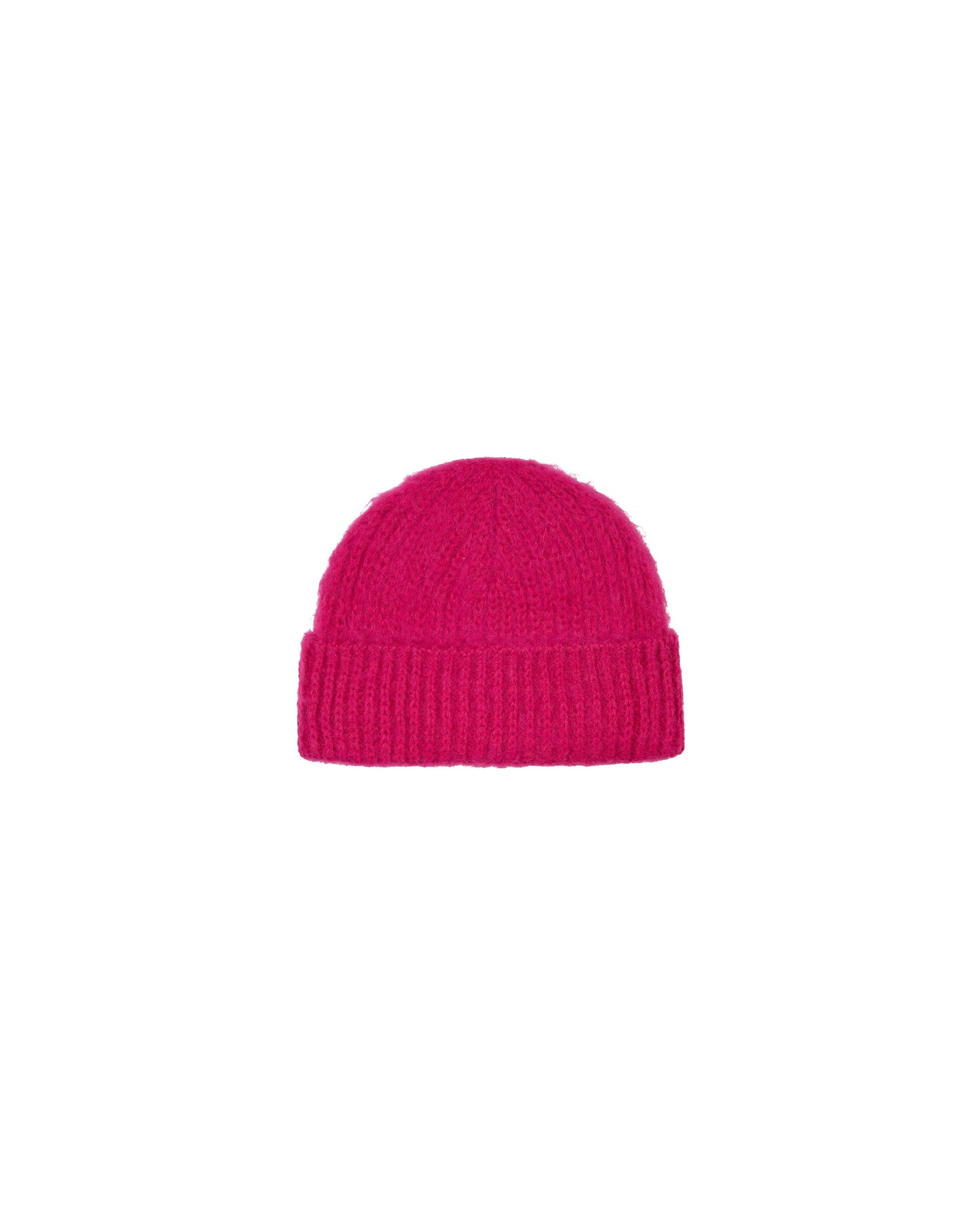 FUZZY LOGO BEANIE MAGENTA