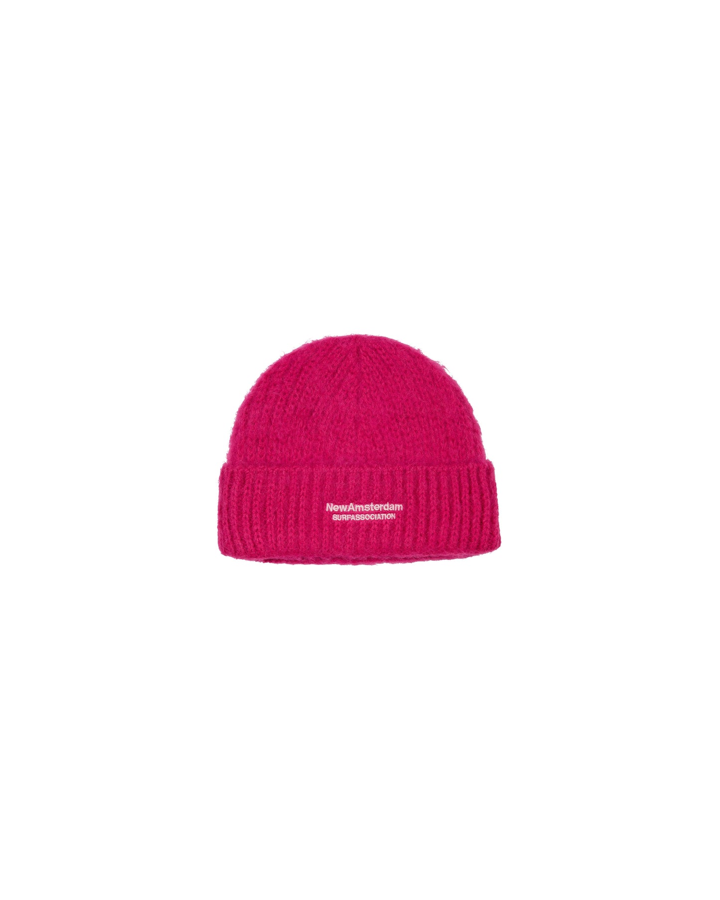 FUZZY LOGO BEANIE MAGENTA