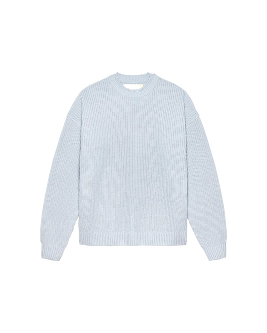 BIG LOGO CREWNECK BABY BLUE/ECRU | Baby blue