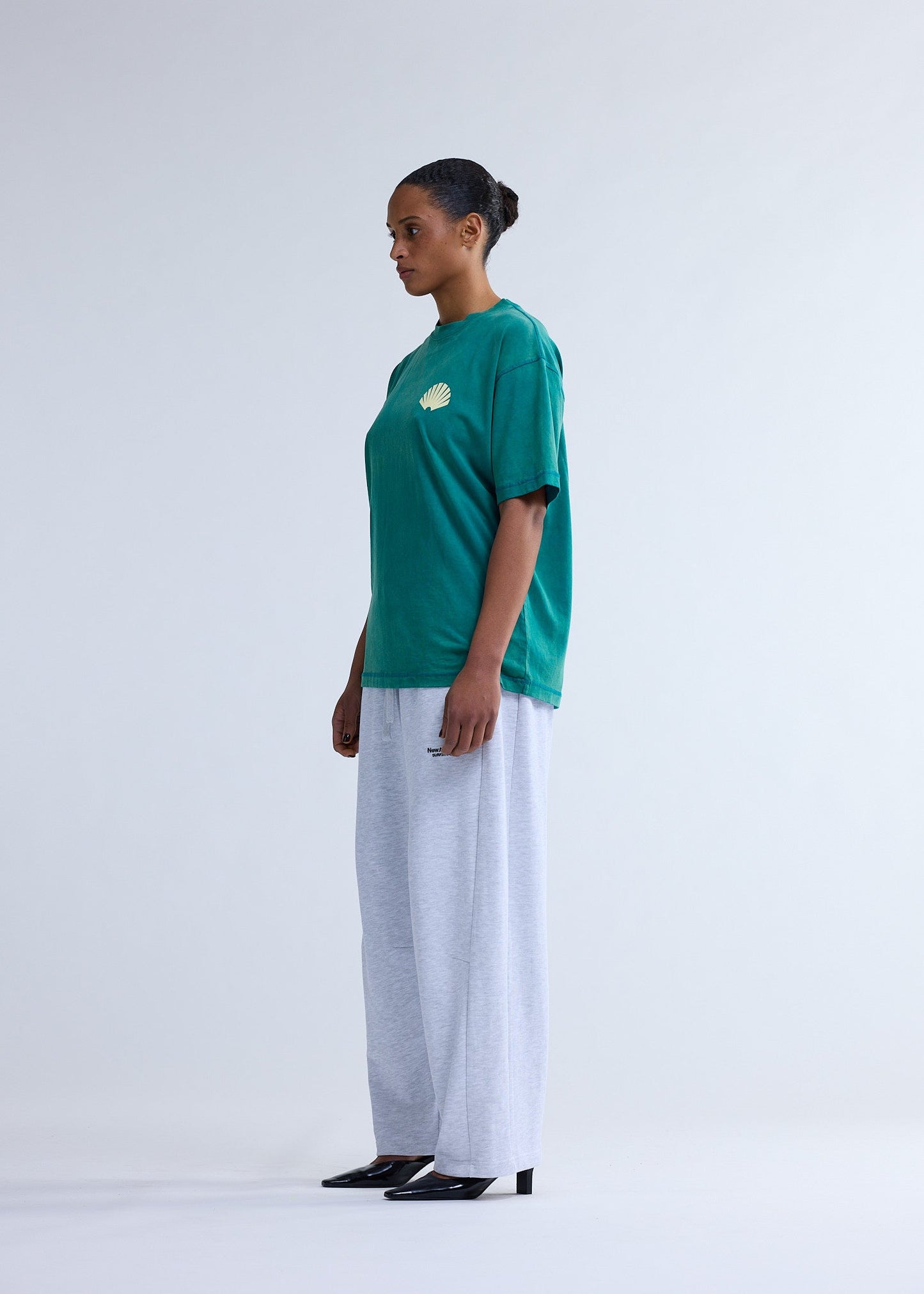 LOGO TEE SEA GREEN/BUTTER YELLOW | Sea green