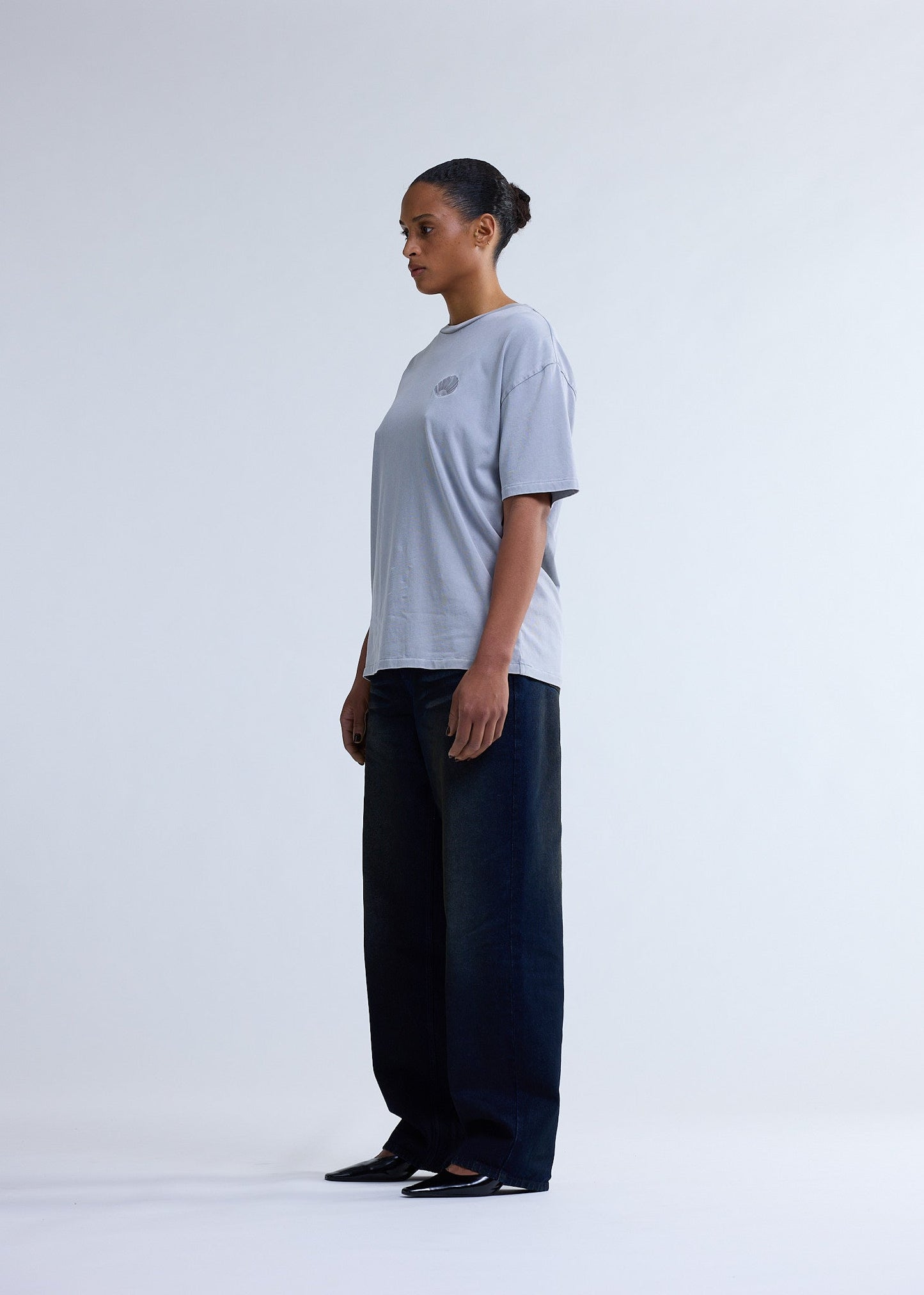 CHOP TEE WASHED GREY | Washed grey