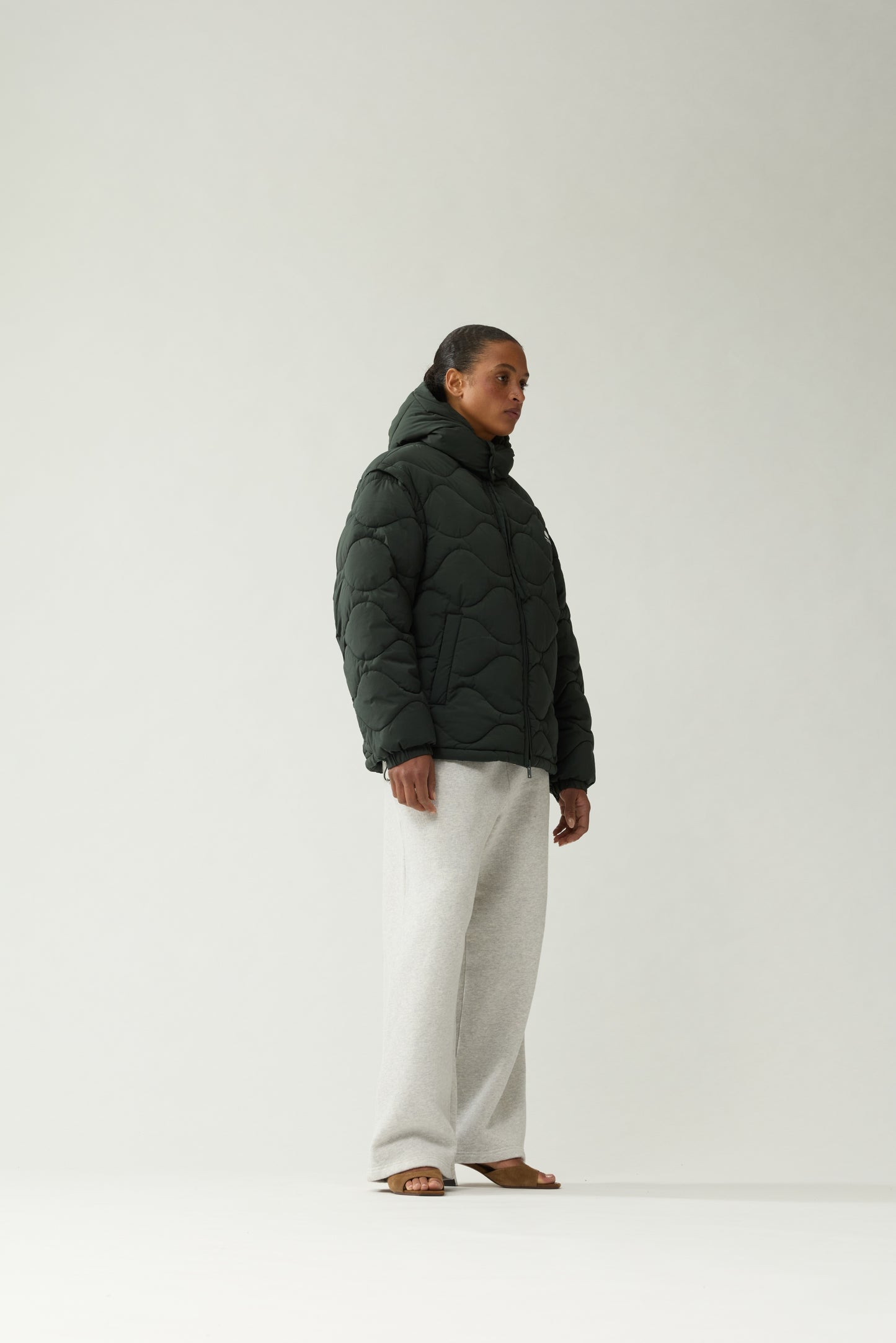 DETACHABLE JACKET | Olive