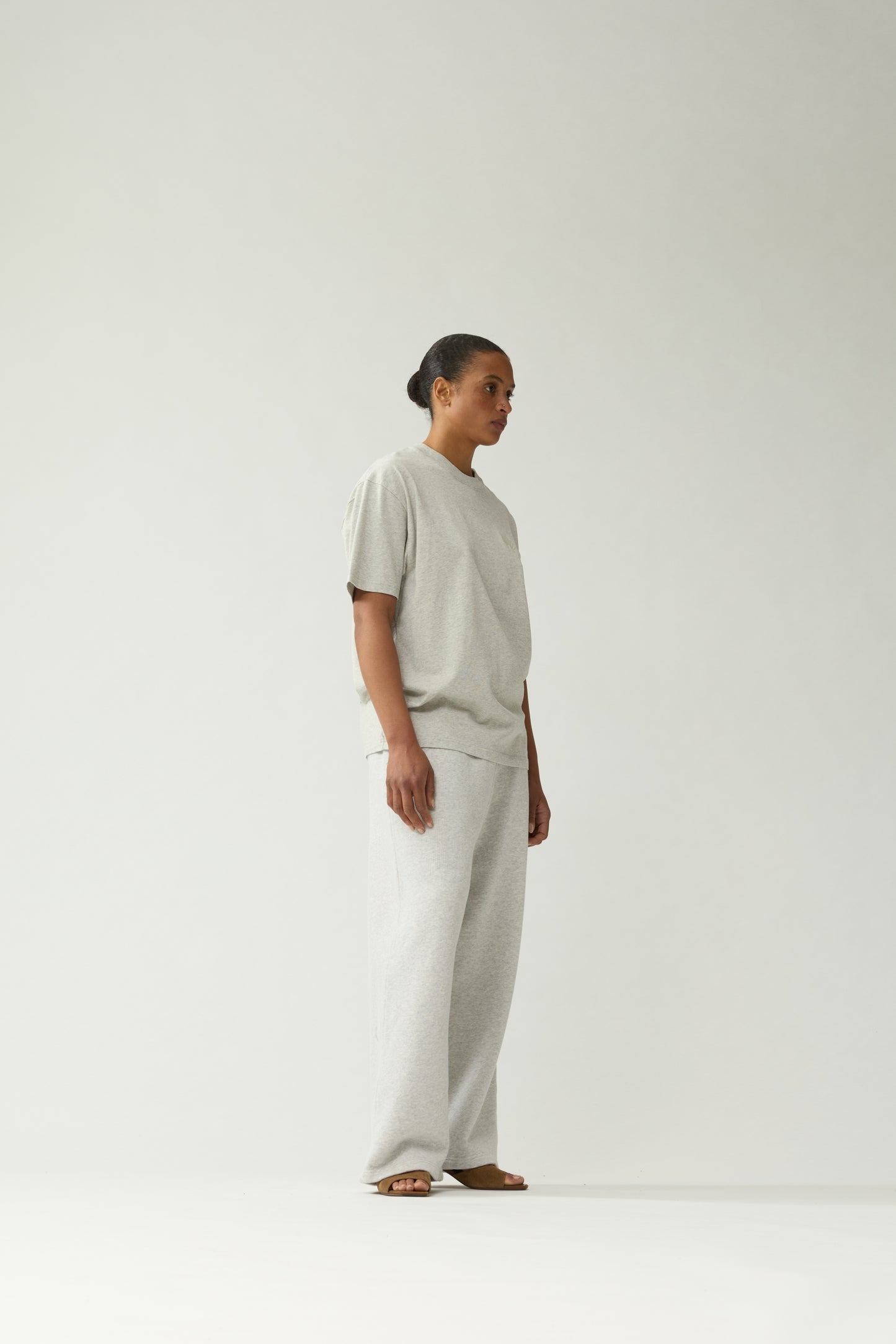 CHOP TEE | Grey Melange