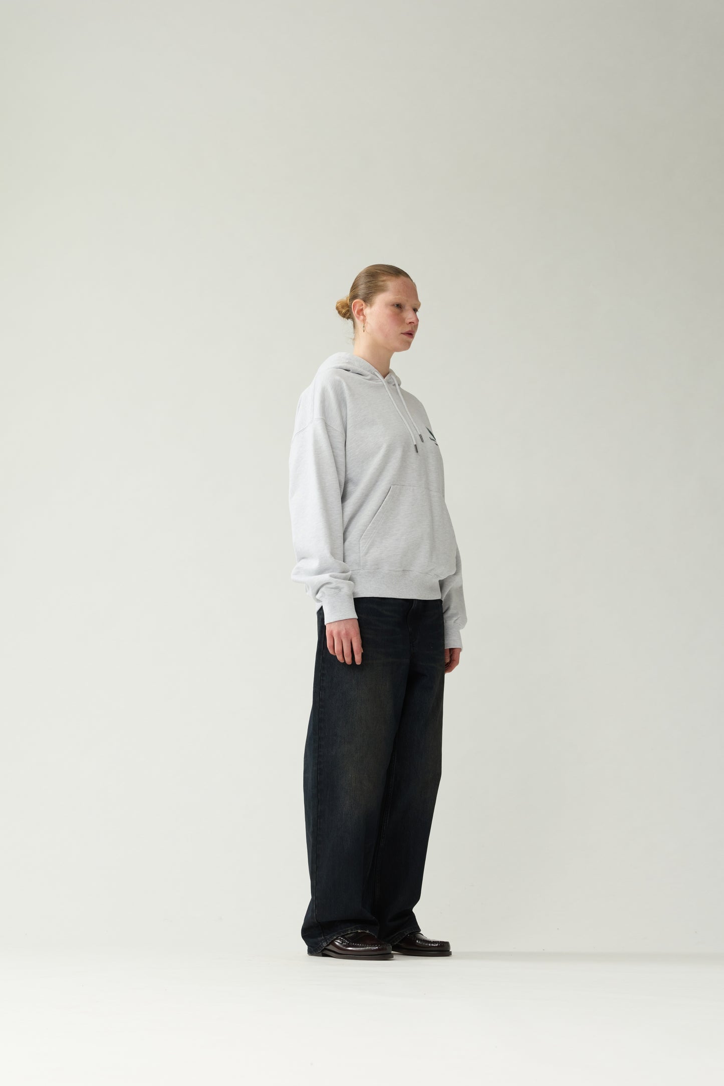 LOGO HOODIE | Grey Melange